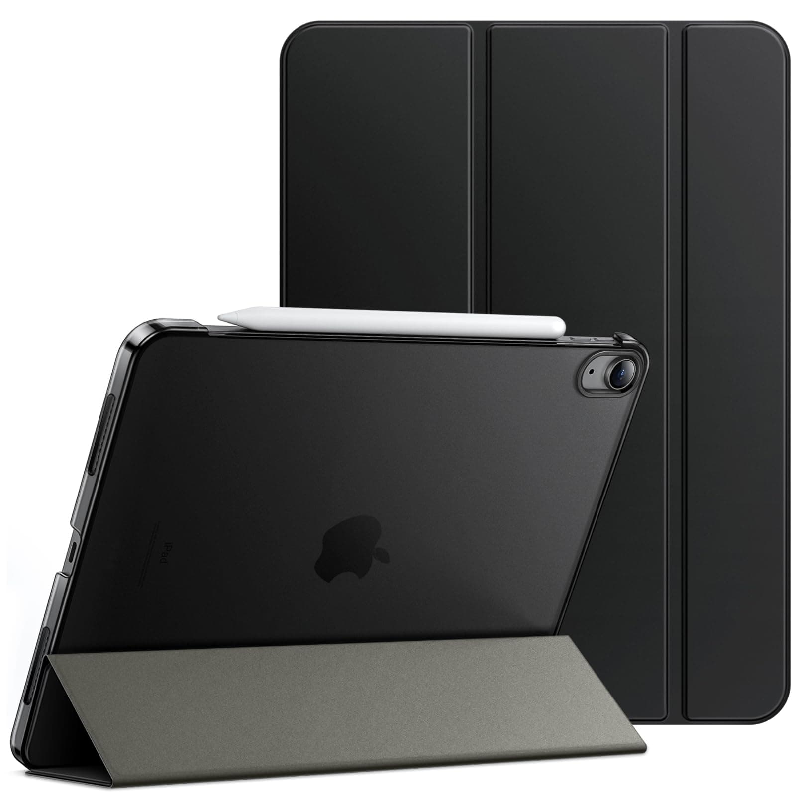 Case ONLY for iPad Air 11-Inch M4/M3/M2 (2026/2025/2024), iPad Air 5/4 (2022/2020 5th/4th Generation 10.9-Inch), Slim Stand Hard Back Shell Cover with Auto Wake/Sleep (Black)