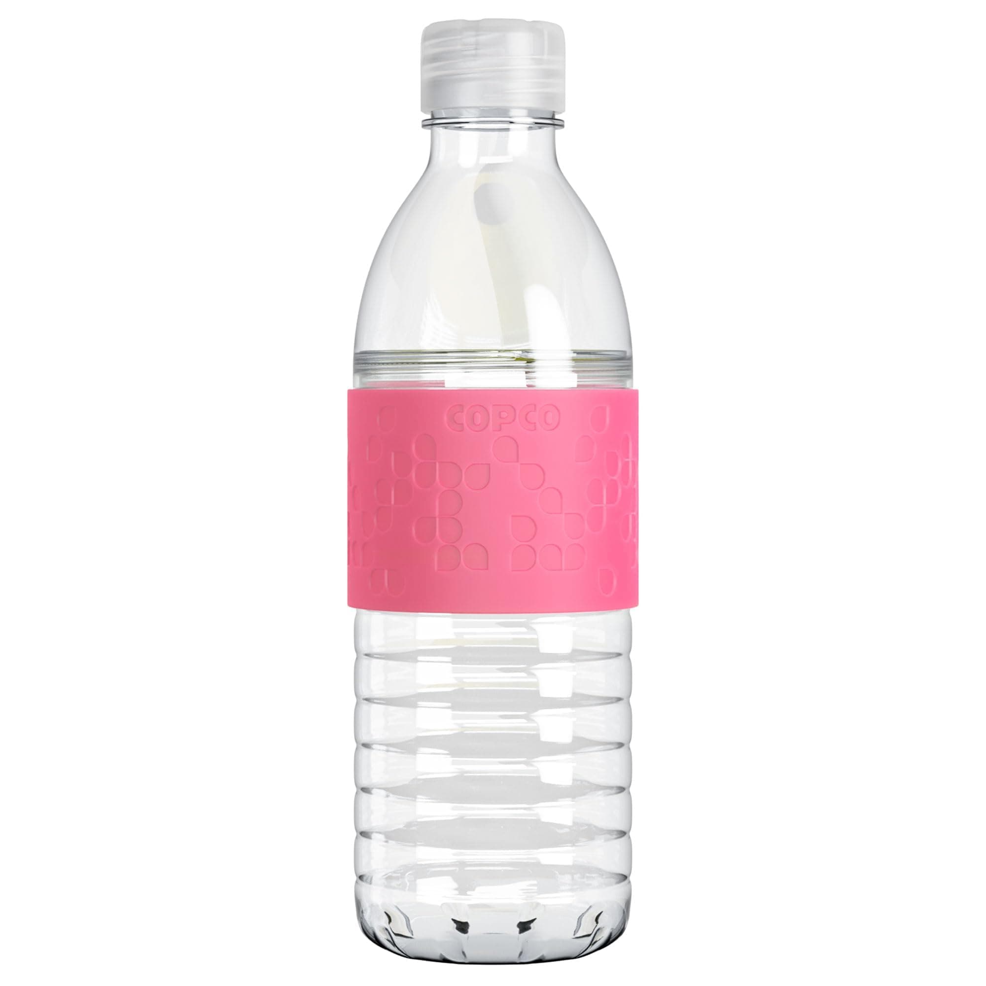 Hydra 16.9 oz Water Bottle with Leak-Proof Lid - Tritan Reusable with Textured Grip Sleeve - BPA-Free, Shatter-Resistant, Dishwasher Safe for Travel, Gym, Work, Outdoors (Pink)