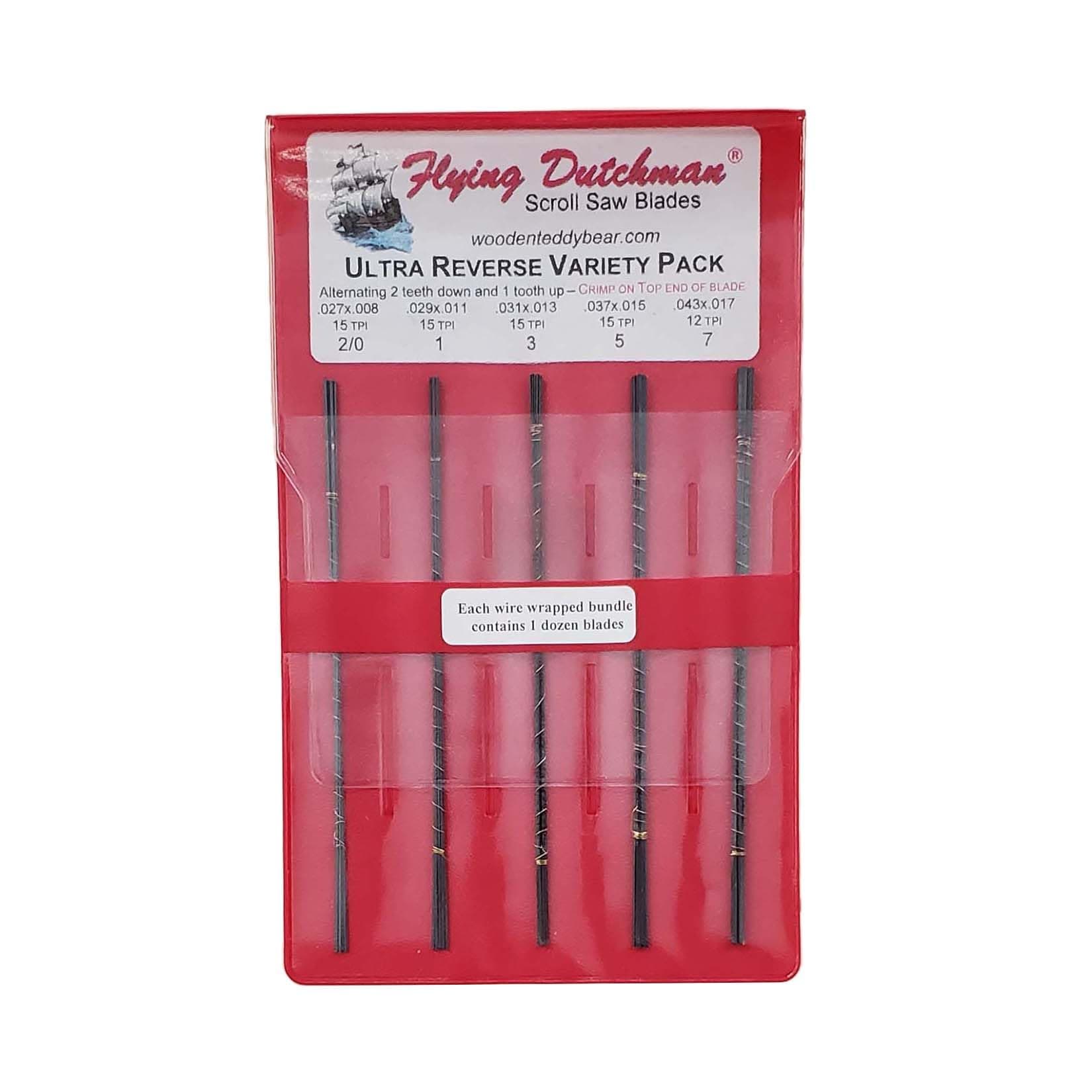 Flying Dutchman Ultra Reverse Five Dozen Scroll Saw Blade Variety Pack