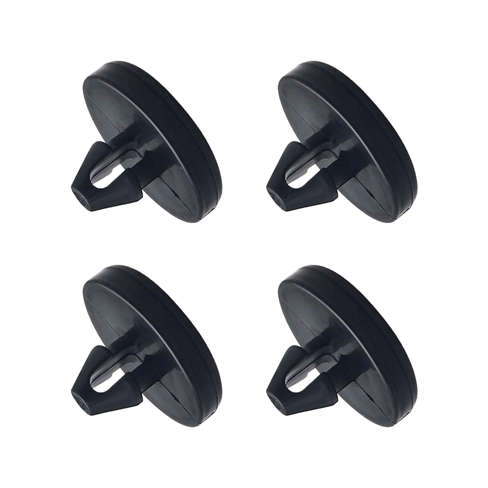 4 PCS Brake Pedal Pad and Light Switch Stopper - Black