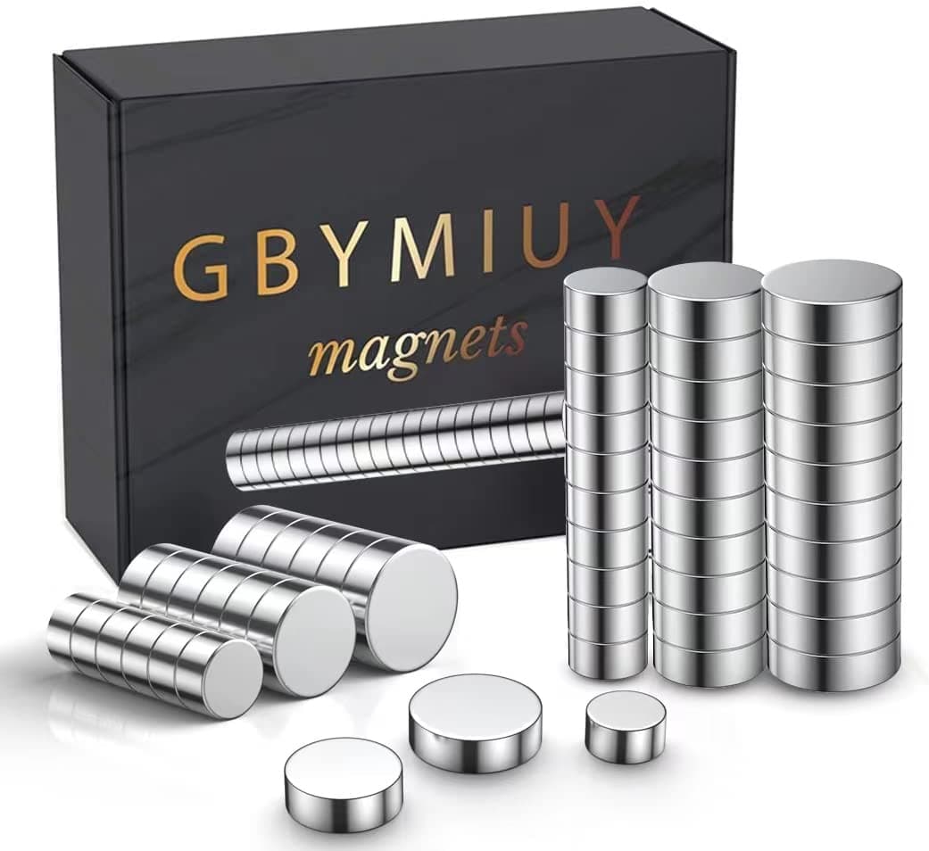 Round Refrigerator Magnets, 3 Different Sizes Small Strong Fridge Magnets, Office Magnets, Whiteboard Magnets, 60PCS