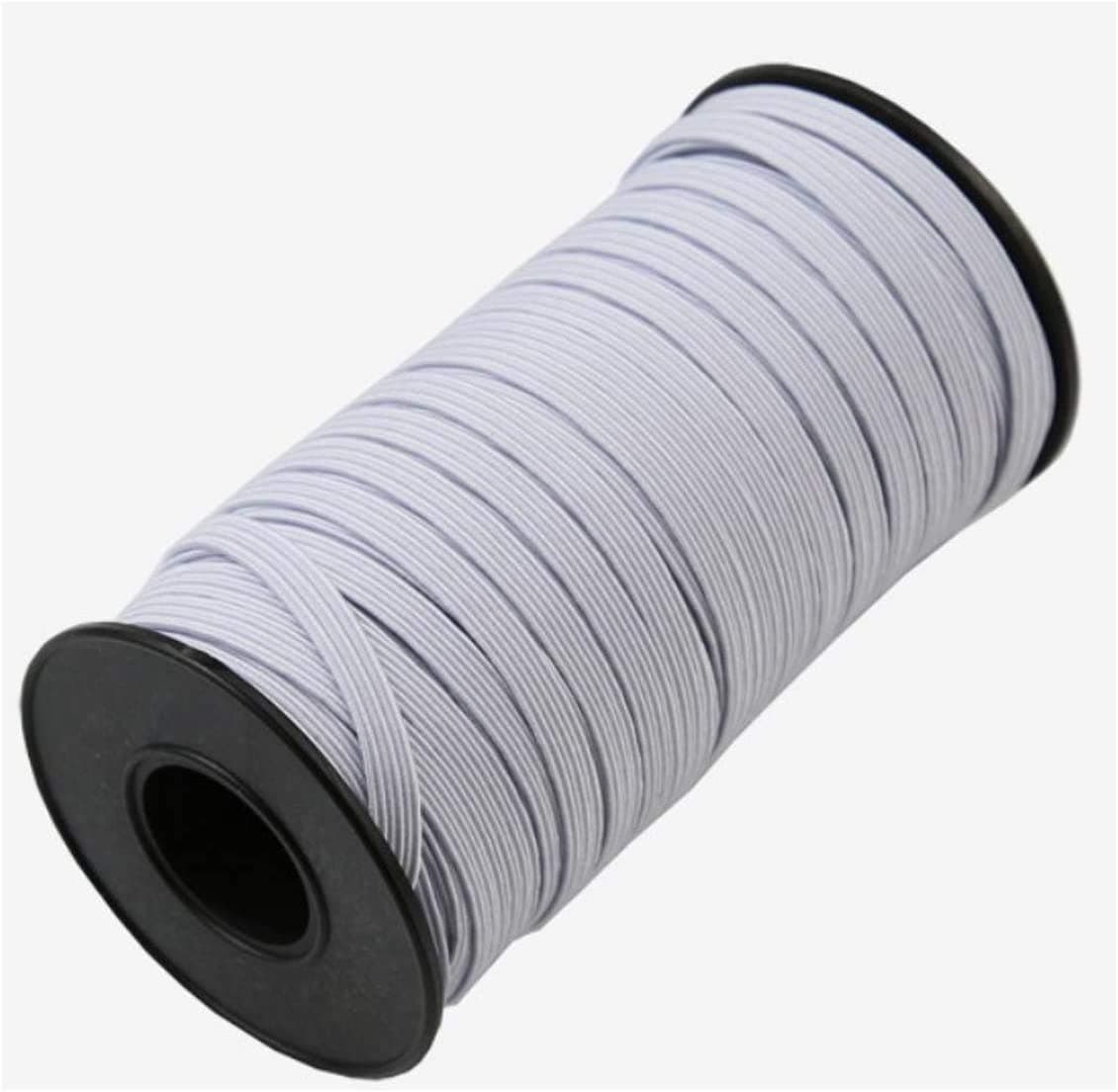 Braided Elastic 144 Yards - White (0.6cm Wide)