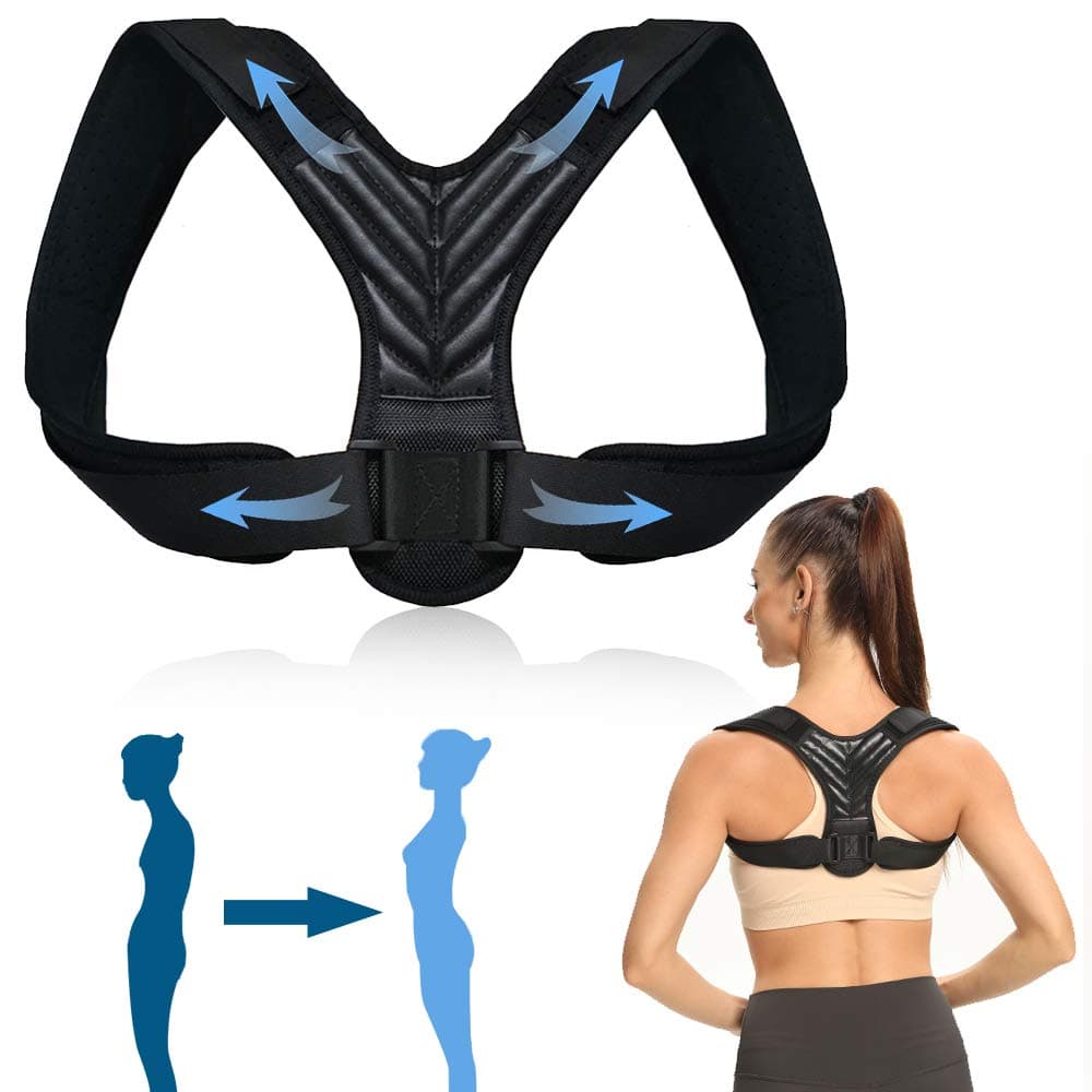 UTOBEST Posture Corrector for Men and Women,Back support, Adjustable Upper Back Brace for Shoulder, and Neck Pain Relief,M