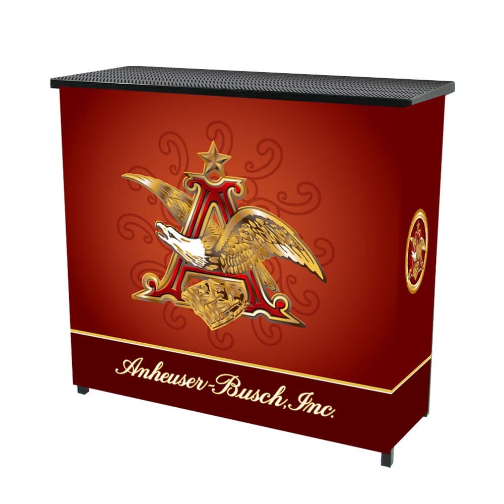 Anheuser Busch Two Shelf Portable Bar with Case
