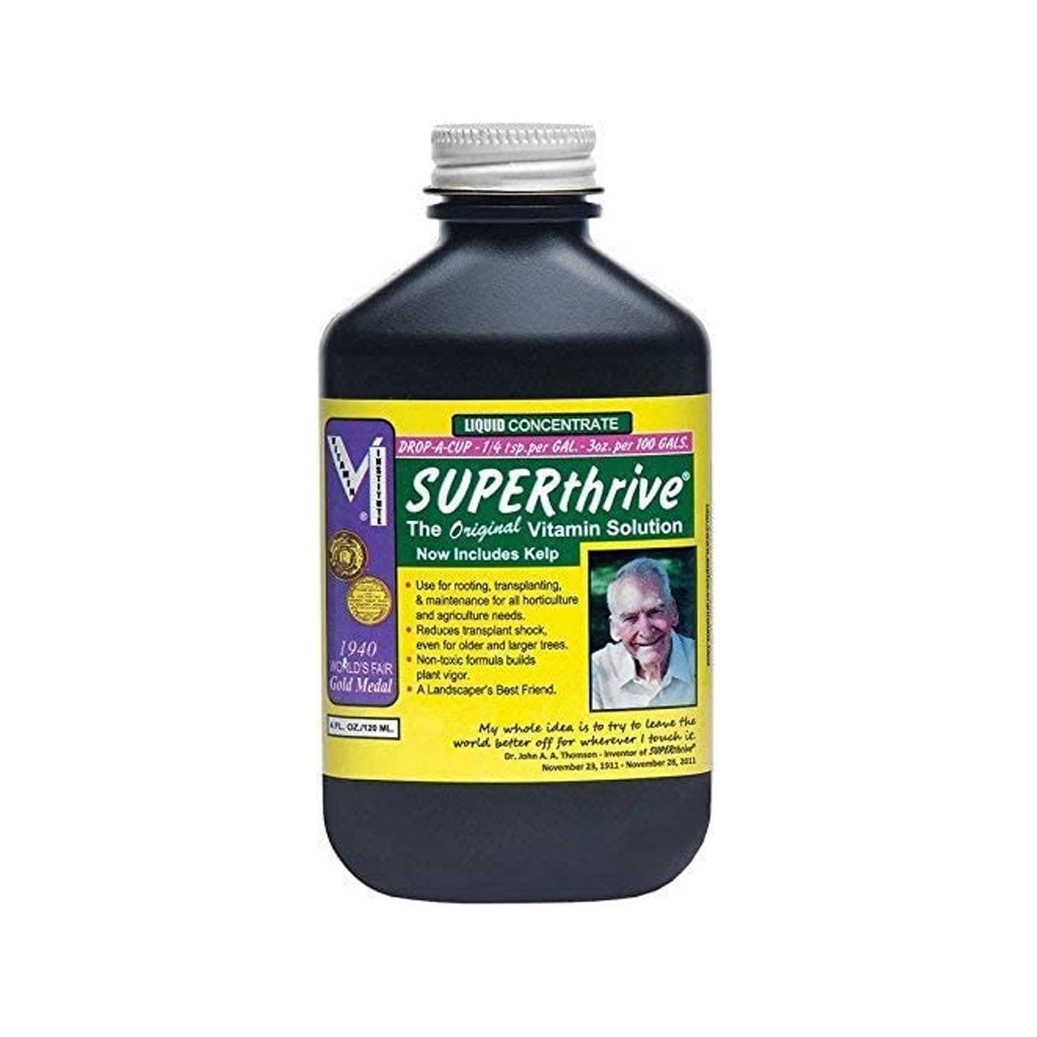 SUPERthrive The Original Vitamin Solution - Liquid Concentrate, May Add to Any Fertilizing Program, 4 fl. oz.