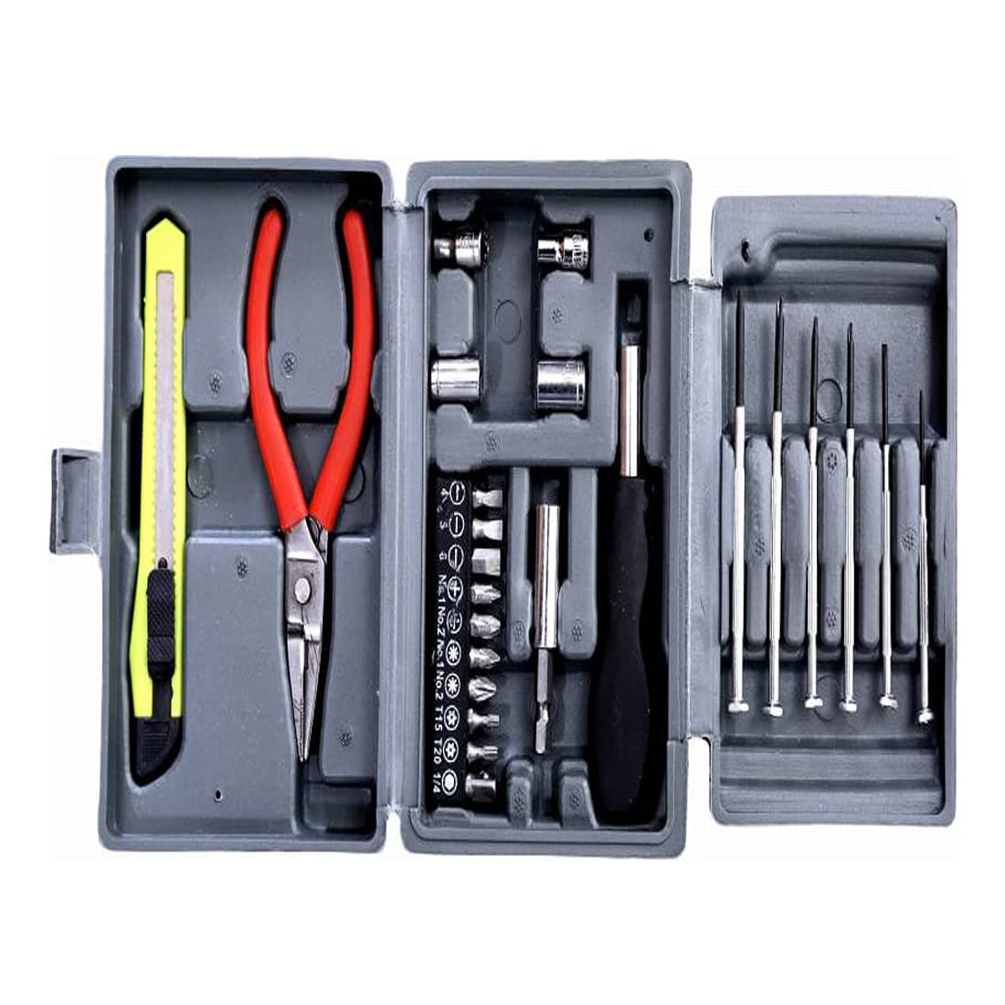 ATHRZ Multi Purpose 25 Pcs Screwdriver Socket Set & Bit Tool Kit Set Hobby Tool kit Combination Tool Wrench Tool Kit Magnetic Toolkit for Home, Office, Car, Bike - HOBYTOL-N11
