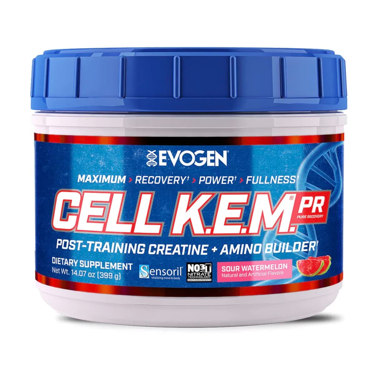 Cell K.E.M. PR - Post Workout Recovery Powder & Muscle Builder | Creatine Monohydrate, BCAA Powder, EAAs | Supports Recovery, Strength & Fullness | Sour Watermelon | 30 Servings