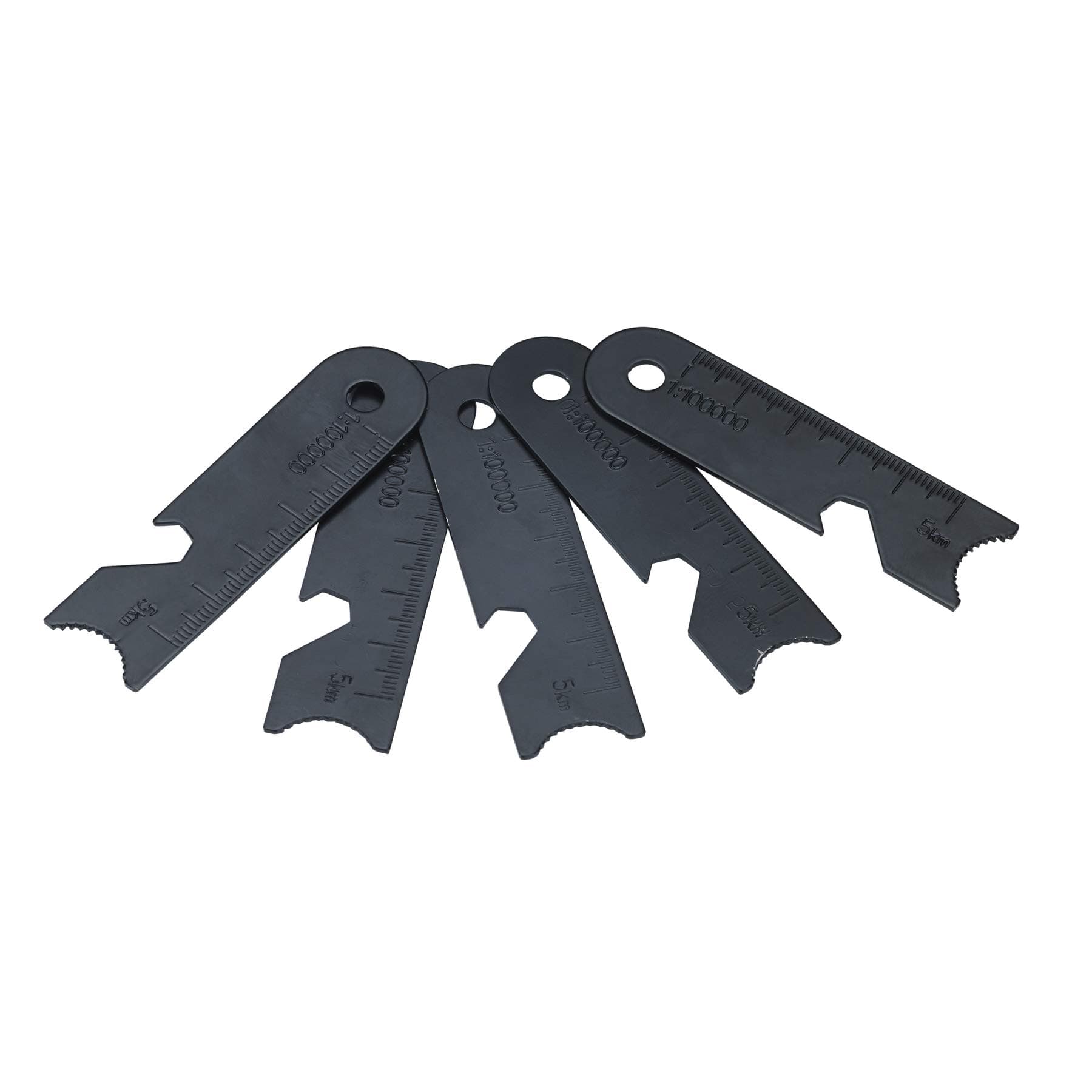 FOSTAR 5pcs Scraper Striker Set for Ferro Rod use, a Useful Small Multi-Function Tool for Survival