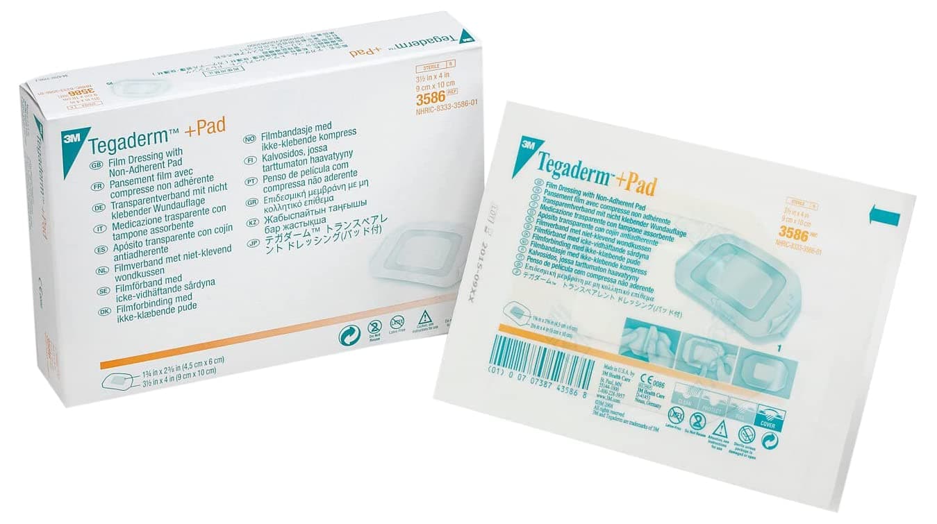 3 M Tegaderm + Pad, 9 x 10 cm, Sterile, Pack of 25 Pieces