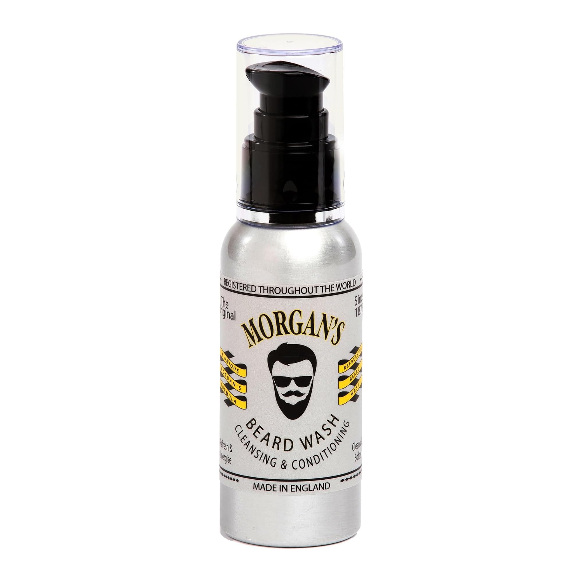 Beard Wash, Cleansing and Conditioning Beard Shampoo for Soft and Manageable Beard, Supports Beard Growth, with Argan Oil 100ml