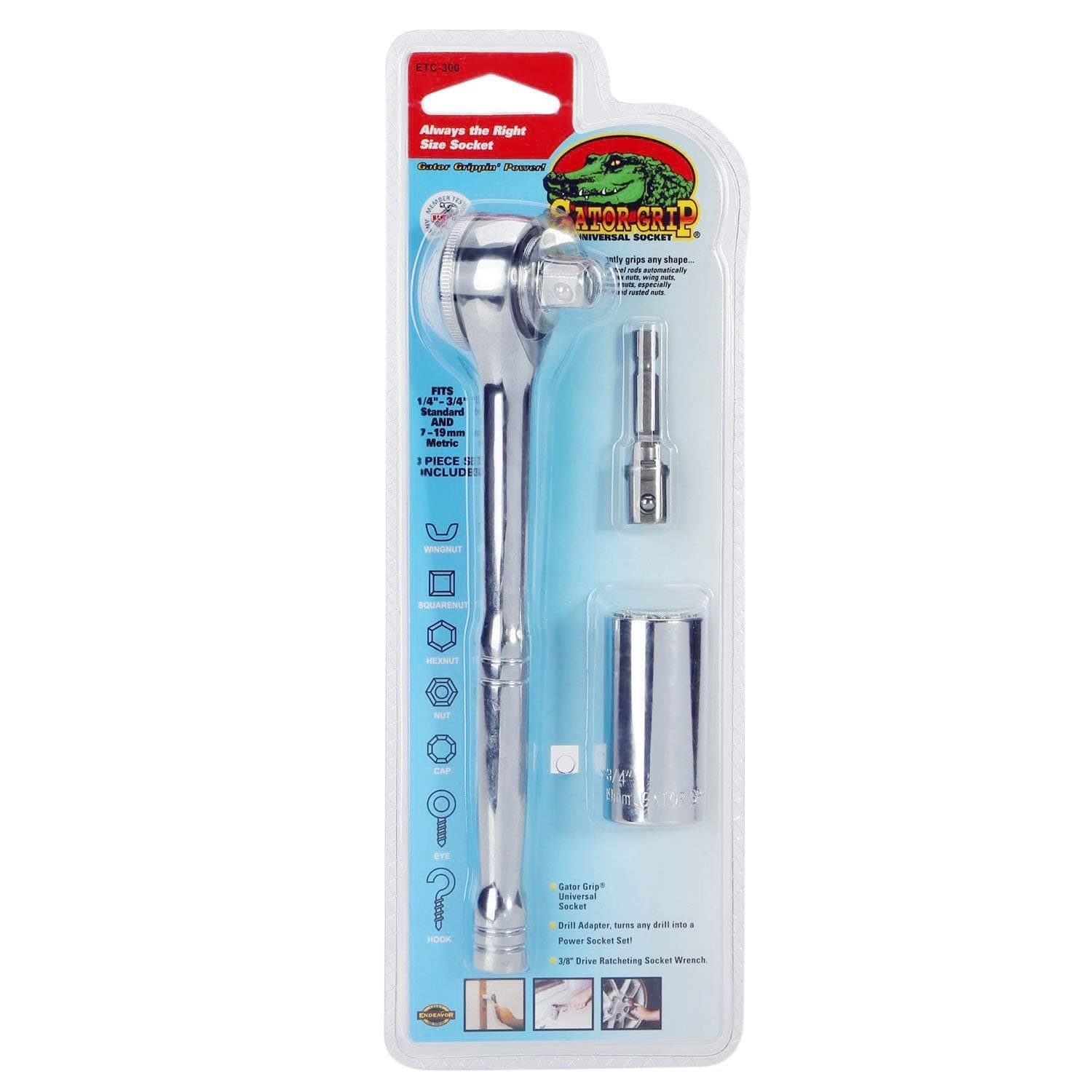 7-19mm Repair Tool Socket Wrench Grip Set