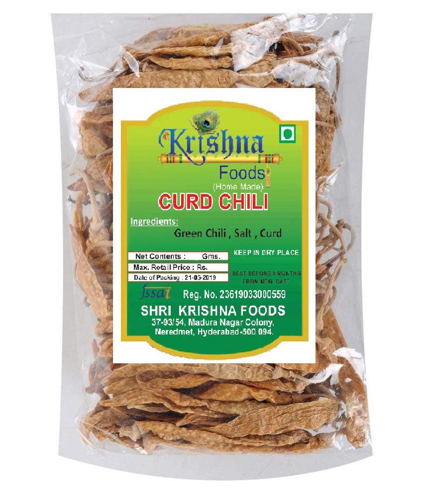 Shri Krishna Foods Curd Chilli (400 Gms)
