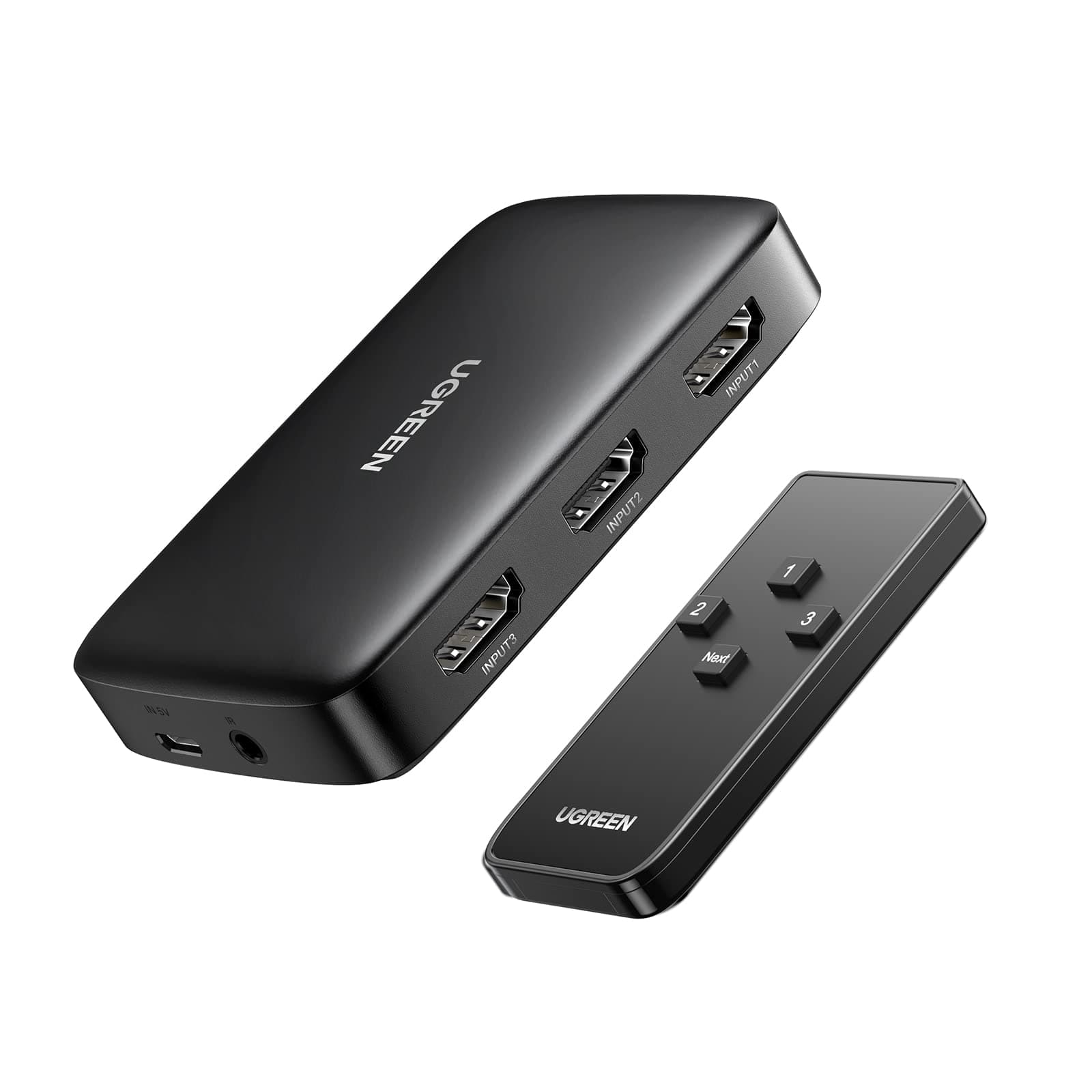 UGREEN HDMI Switch 3 in 1 Out 4K@30Hz Switcher Splitter with Remote, Supports HDR CEC 3D HDCP1.4 Compatible with PS5 PS4 Xbox Fire Stick Roku Apple TV PC