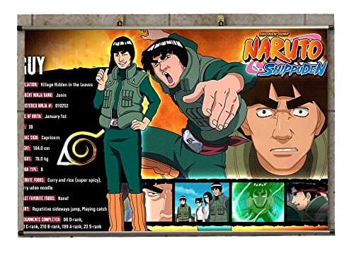 Canvas Wall Scroll Poster - Anime Naruto Might Guy -RoyeanDK665395