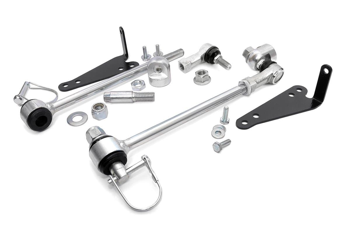 Rough Country 1129 Sway Bar Quick Front/Disconnects compatible w/ 1997-2006 Jeep Wrangler TJ LJ w/ 2.5" Lift