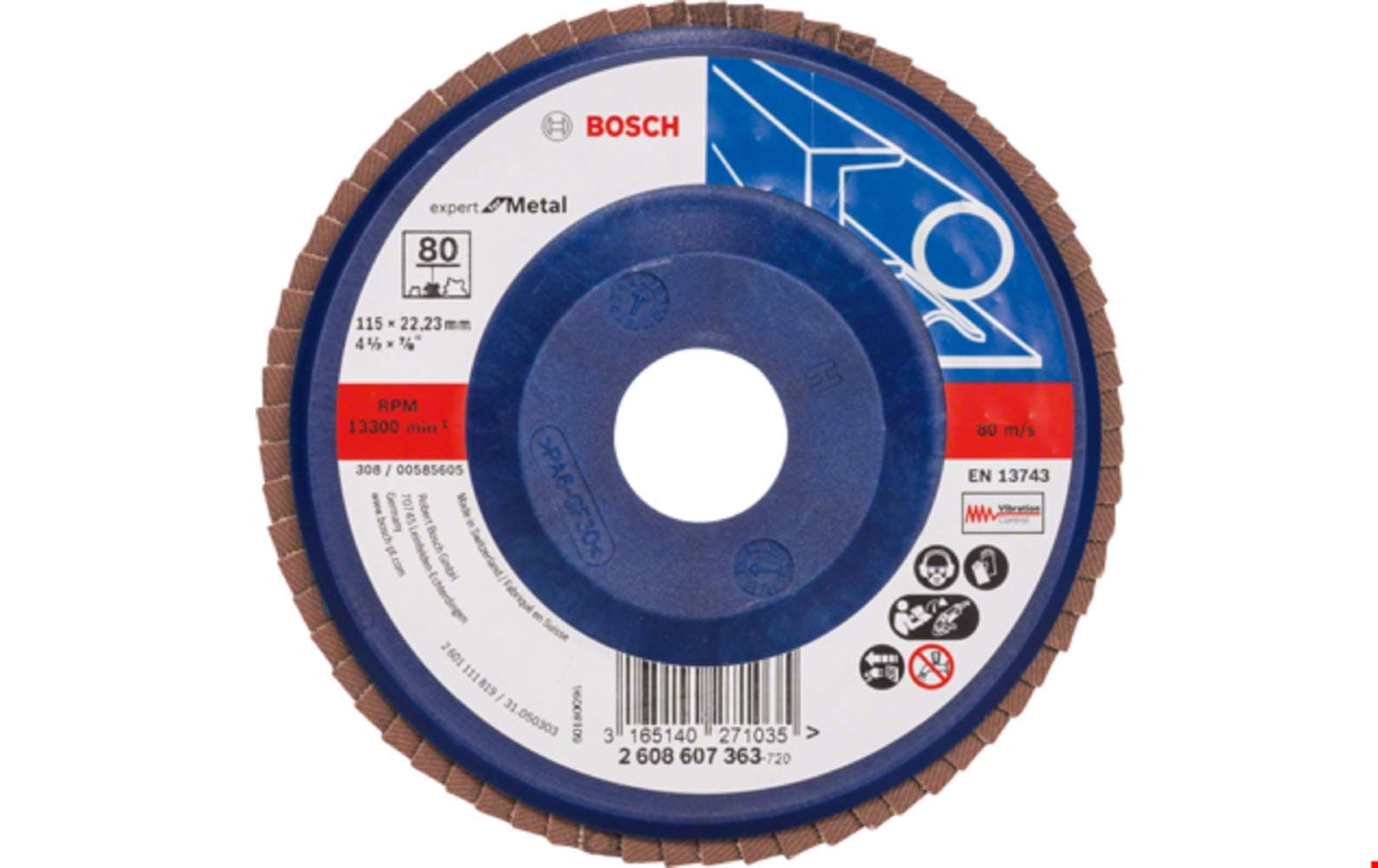 BOSCH2608607351 115 mm Flap Disc