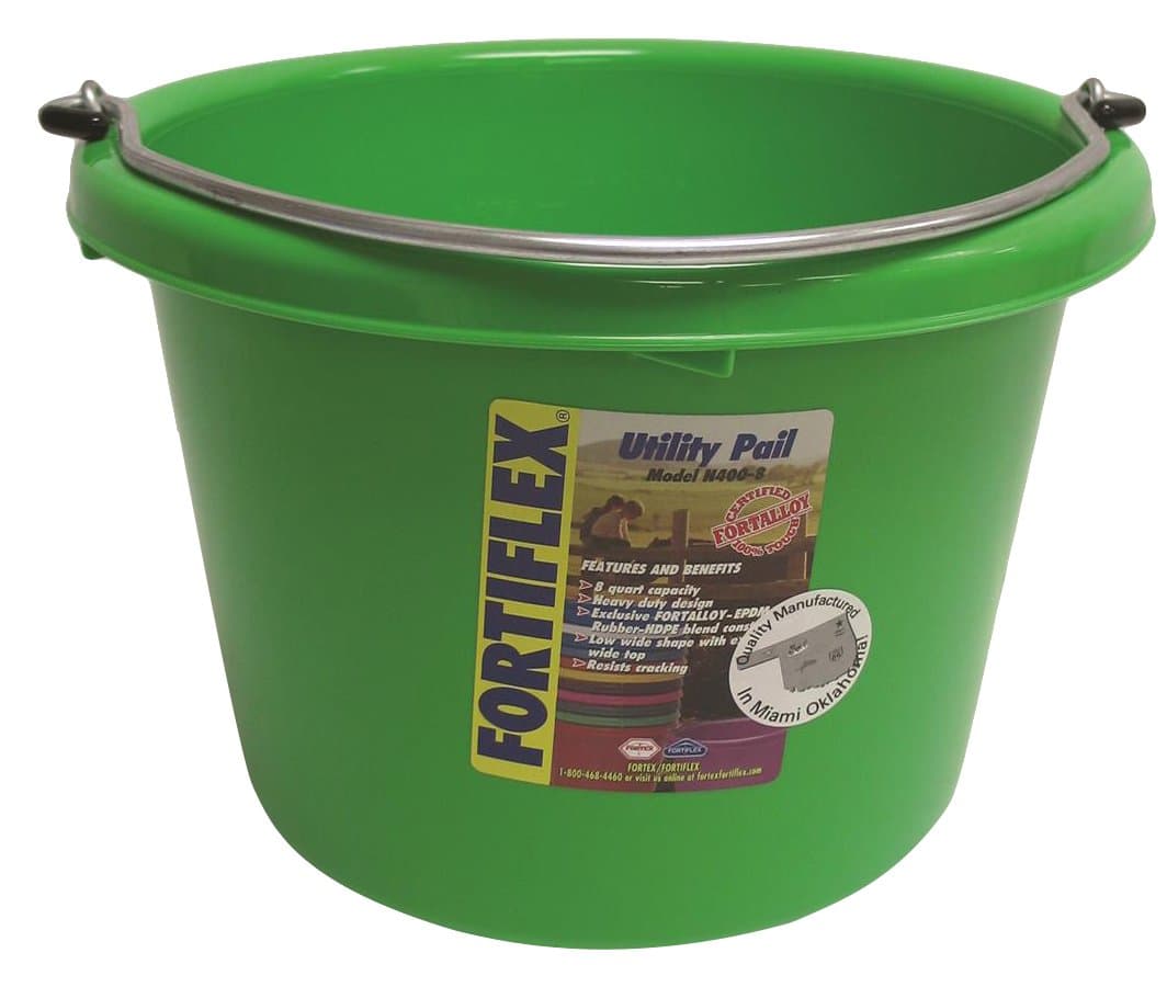 FORTEX INDUSTRIES N400-8 MANGO 12 Pail, 8 quart, Mango Green