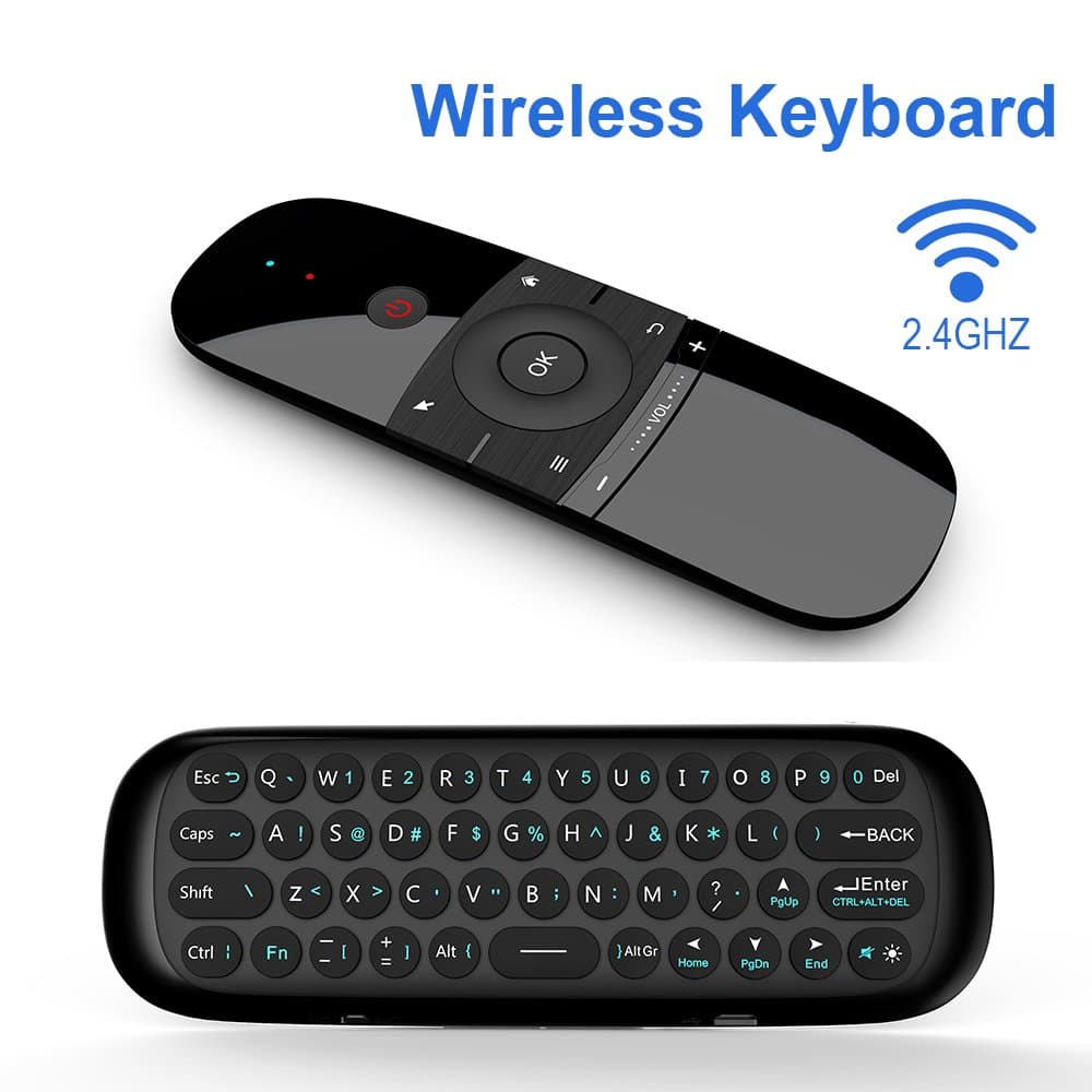 PULIERDE AM-07 Wireless Air Mouse 2.4G Mini Wireless Keyboard Fly Mouse Multi-Functional Remote Control for Android TV Box/Smart TV/Projector/HTPC/PC/Laptop
