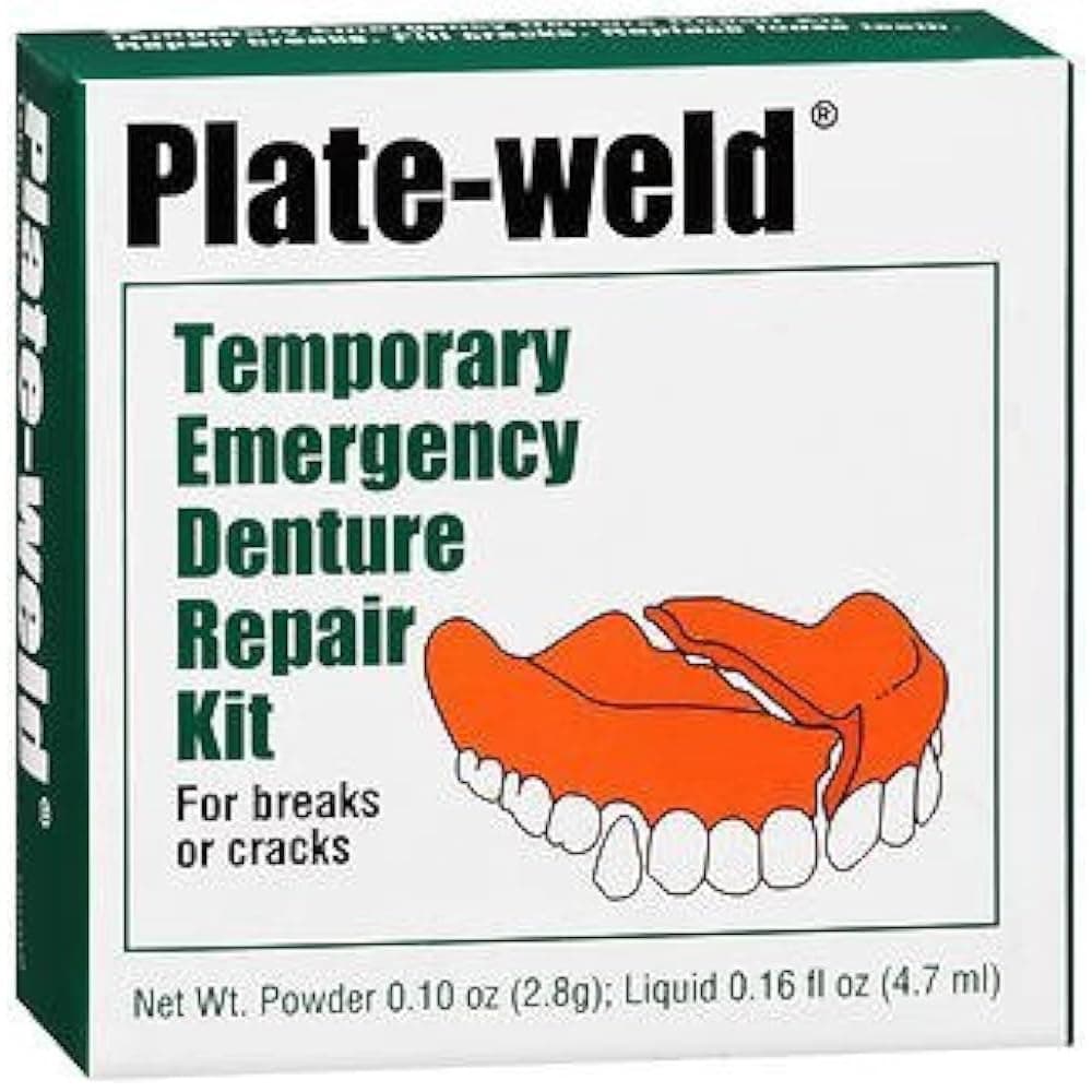 Plate Weld Temporary Emergency Denture Repair Kit, 1 Count