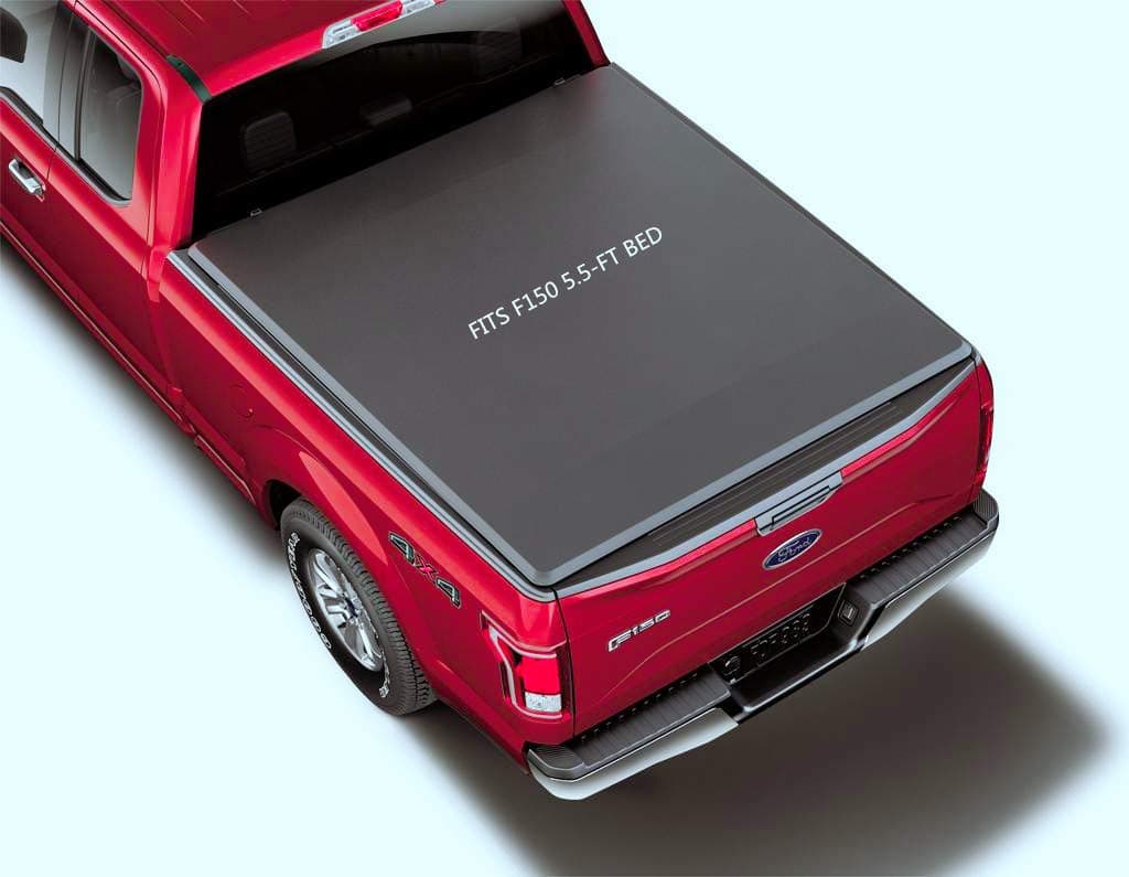 Soft Tri-Fold Tonneau Cover Length 5.5 FT Fits F150 2015-2019 Pick Up Truck Bed