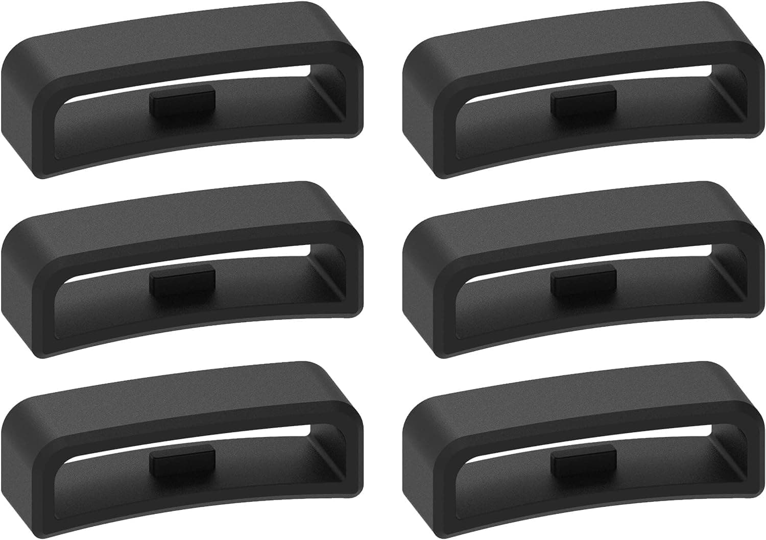 28mm Width Band Keeper Compatible with Garmin Vivoactive HR/Forerunner 910XT Fastener Loops Replacement Band Holder Compatible with Fitbit Surge Bands, 6 Pack.