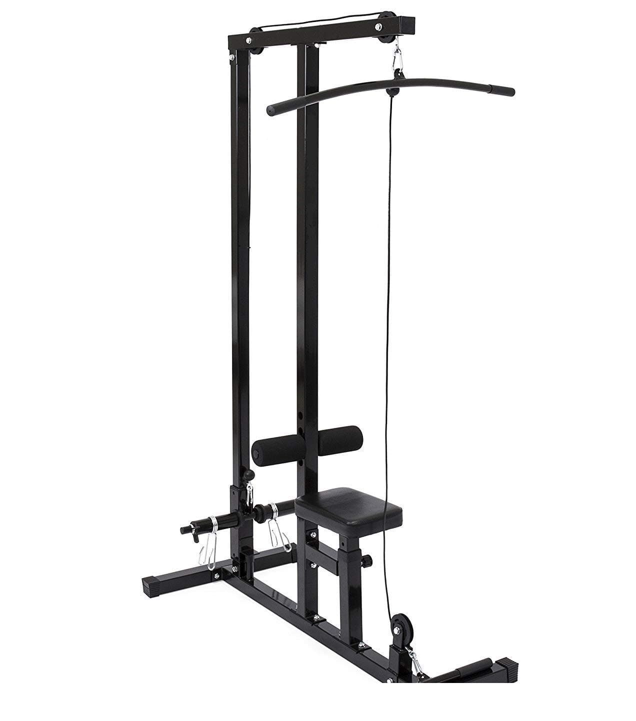 Best LAT Pull Down Machine for Various Exercise, steel and fibre, black