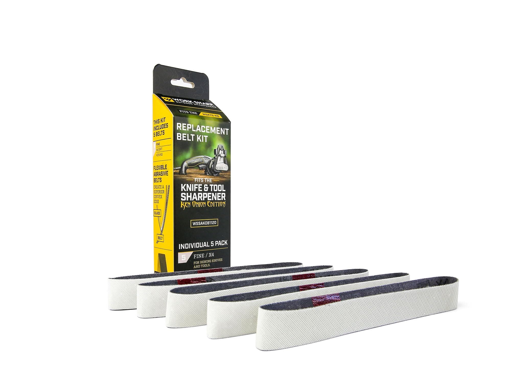 WSSAKO81120 Fine Grit Belt Kit, White/Grey for Ken Onion Edition