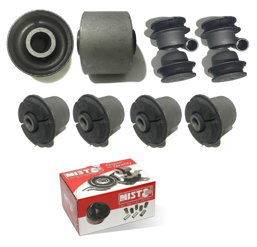 NISTO 10 Suspension Front Upper Lower Control Arm Bushing Kit for 2000-2006 Lexus LS430