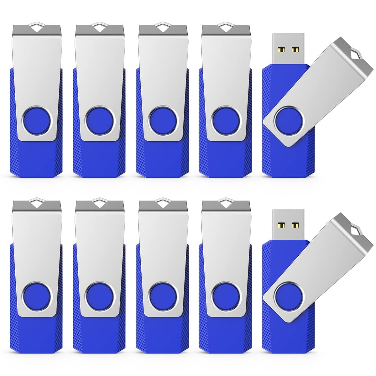 Aiibe 20 Pack 8GB USB Flash Drive Bulk 8GB USB Drive 20 Pack 8GB USB 2.0 Thumb Drive 8GB Jump Drives, 8GB Blue