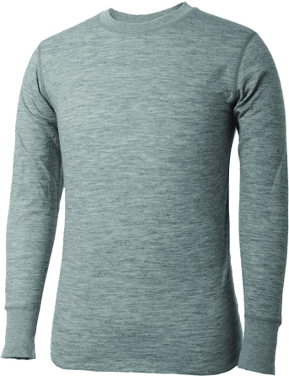 TerramarMens Merino 2-Layer Wool Long Sleeve Crew