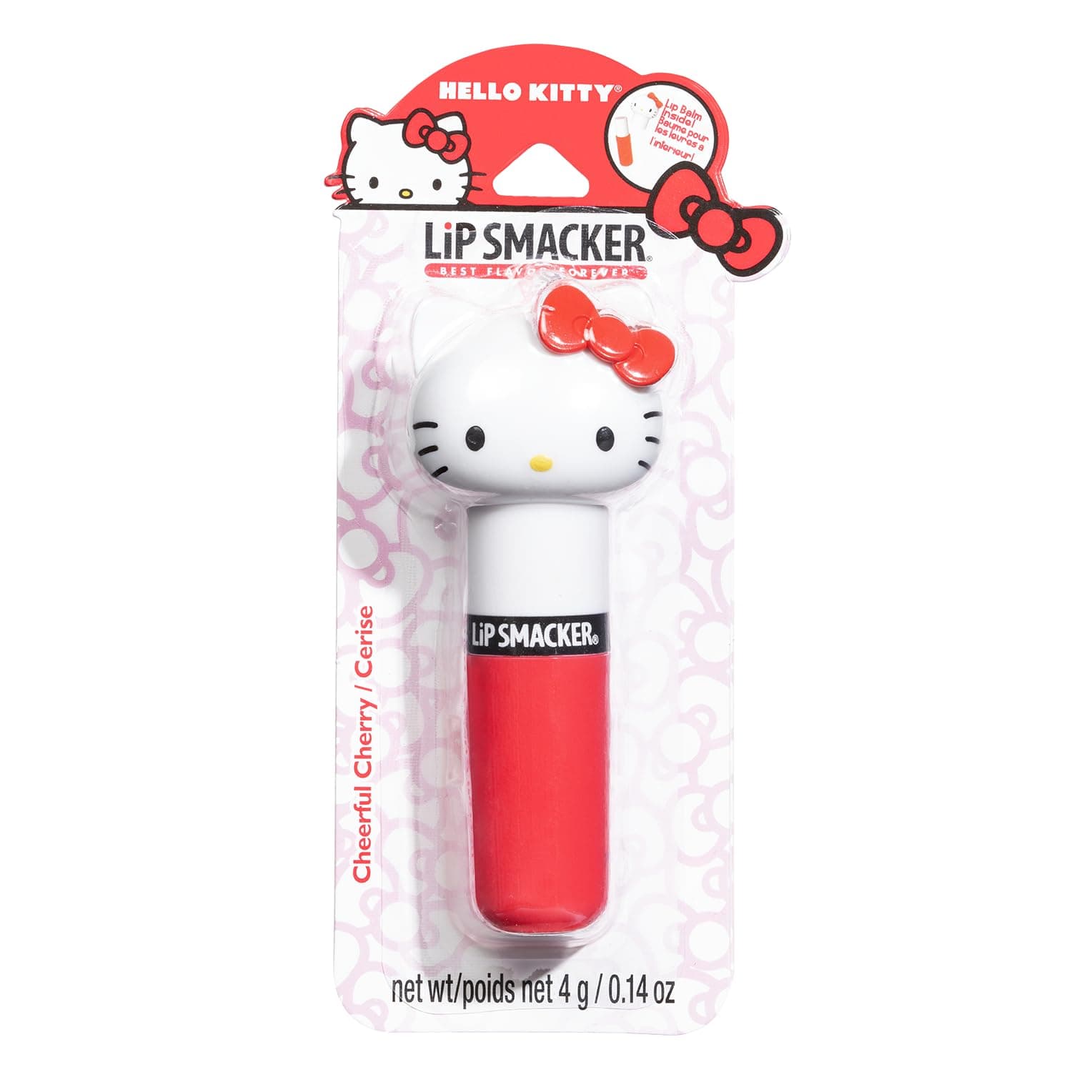Lip Smacker Hello Kitty Lippy Pal Moisturizing Lip Care | Clear Lip Balm| Cheerful Cherry