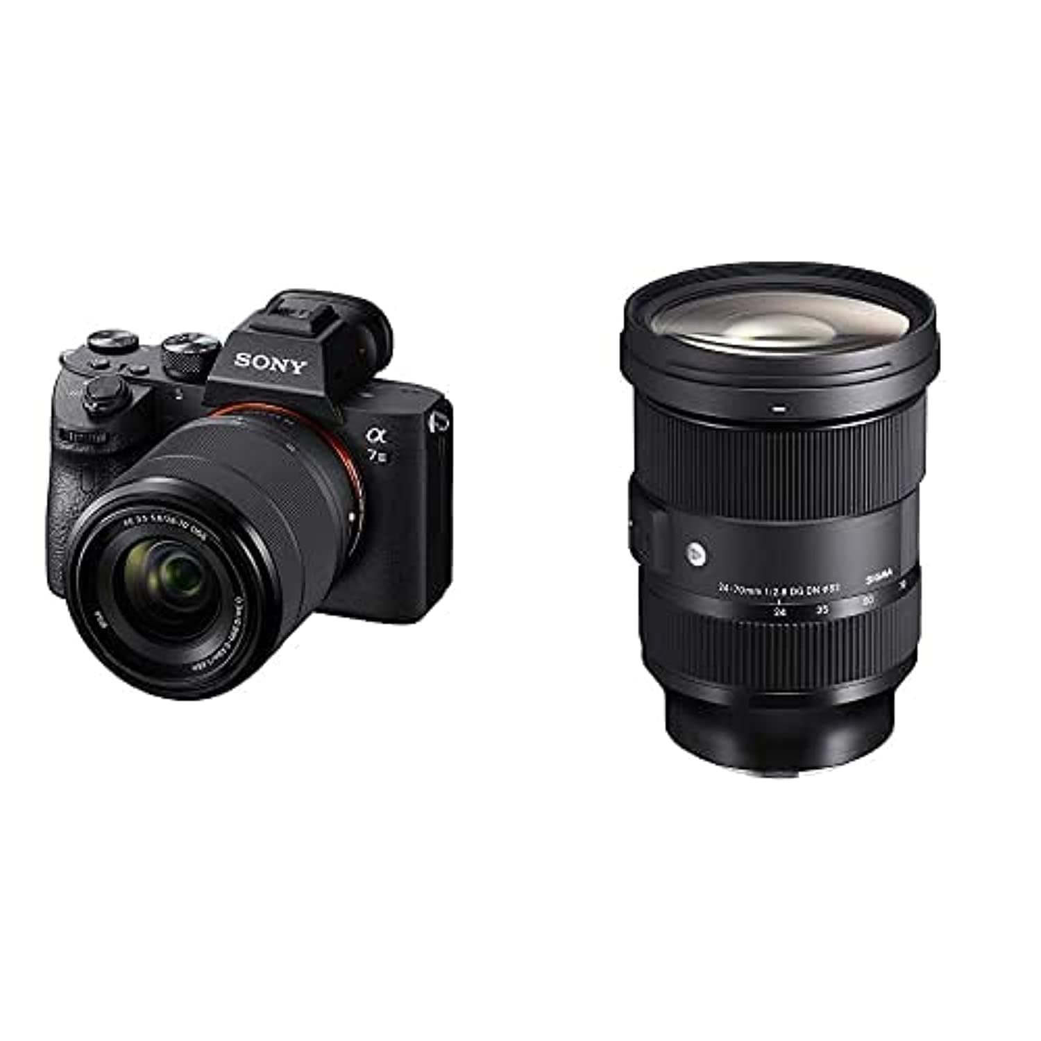 Sony Alpha A73 With 28-70Mm Lens Full Frame Mirrorless Camera Ilce7M3K With Sigma 24-70Mm F/2.8 Dg Dn (A) Sony E Mount Black