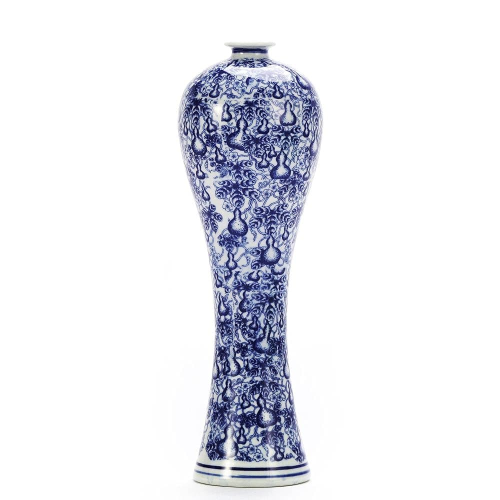 blue and white vase