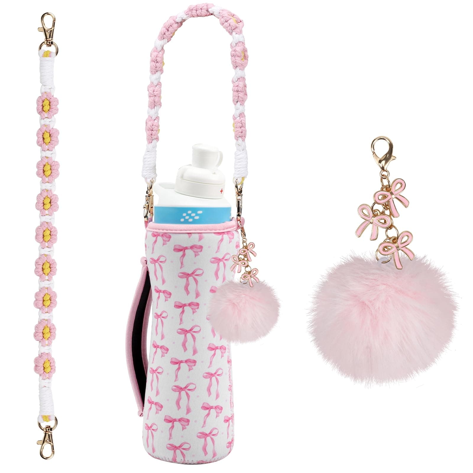 Upgrade Your Hydration Experience Compatible with Cirkul Accessories: Sleek Compatible Cirkul Water Bottle Sleeve, Stylish Compatible Cirkul Charms, Durable Straps, Handy Bottle Handle & More