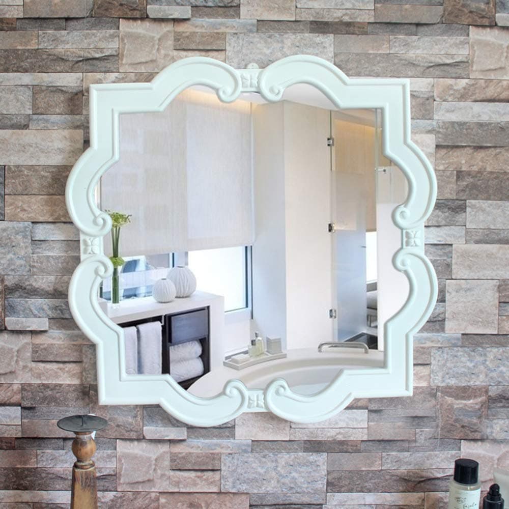 Bathroom mirror - Square Wall Mirror | Home Decor Mirror, HD Mirror (Retro - 55 X 55 cm)