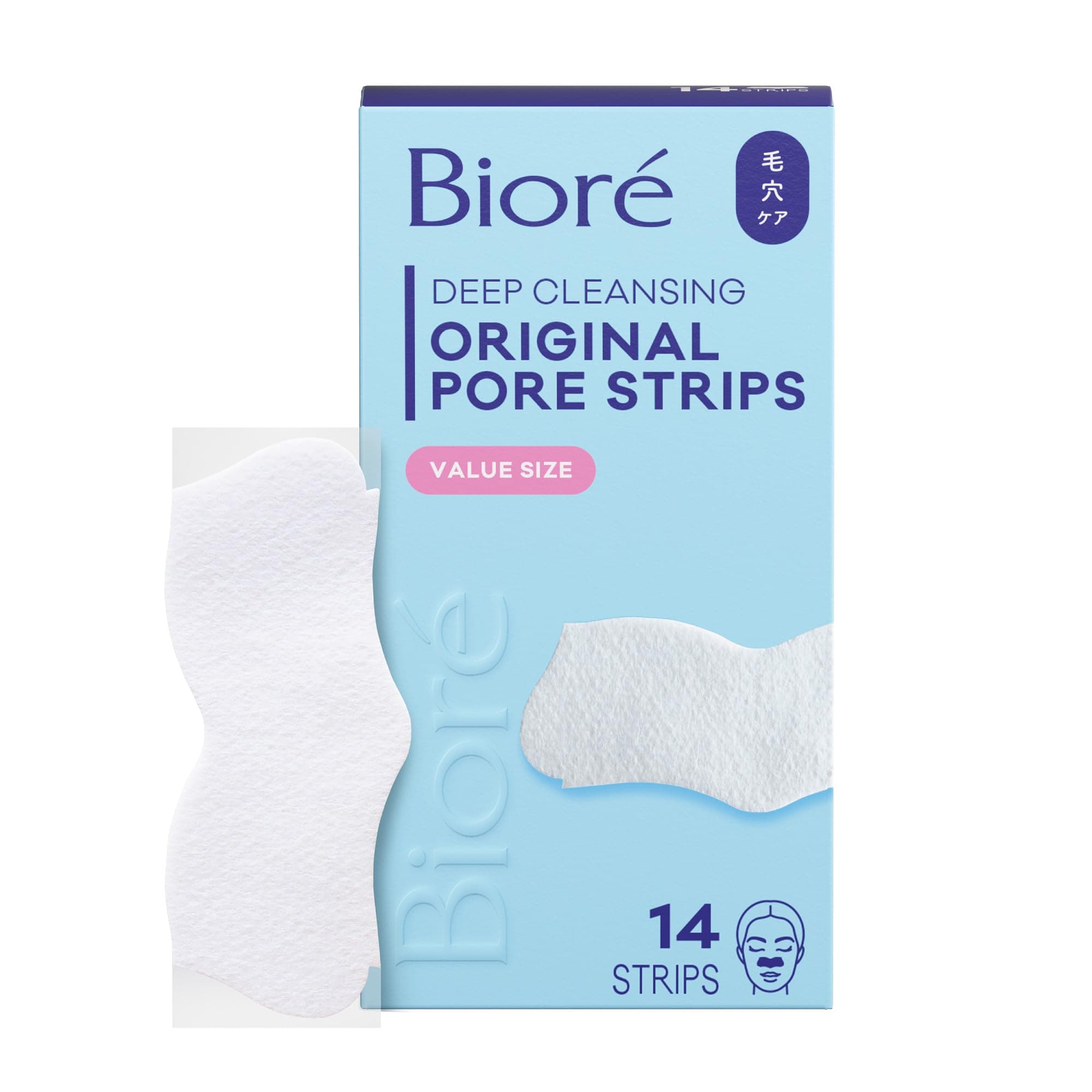 Original Blackhead Remover Strips, Deep Cleansing Nose Strips With Instant Pore Unclogging, Features C-Bond Technology, Oil-Free, Non-Comedogenic Use, 14 Count