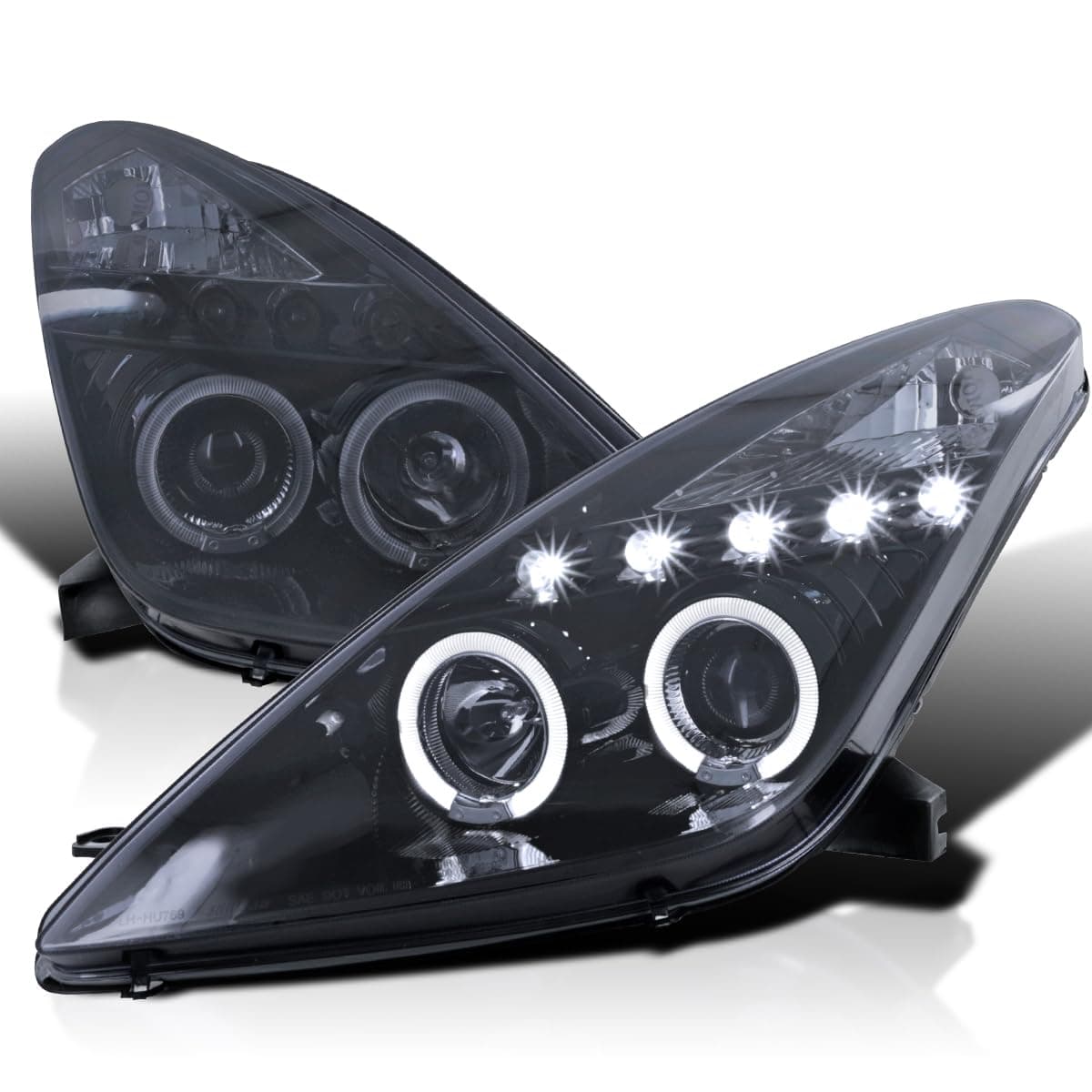 Spec-D Tuning LHP-CEL00G-TM Black Projector Headlight (Smoked Lens Gloss Housing)