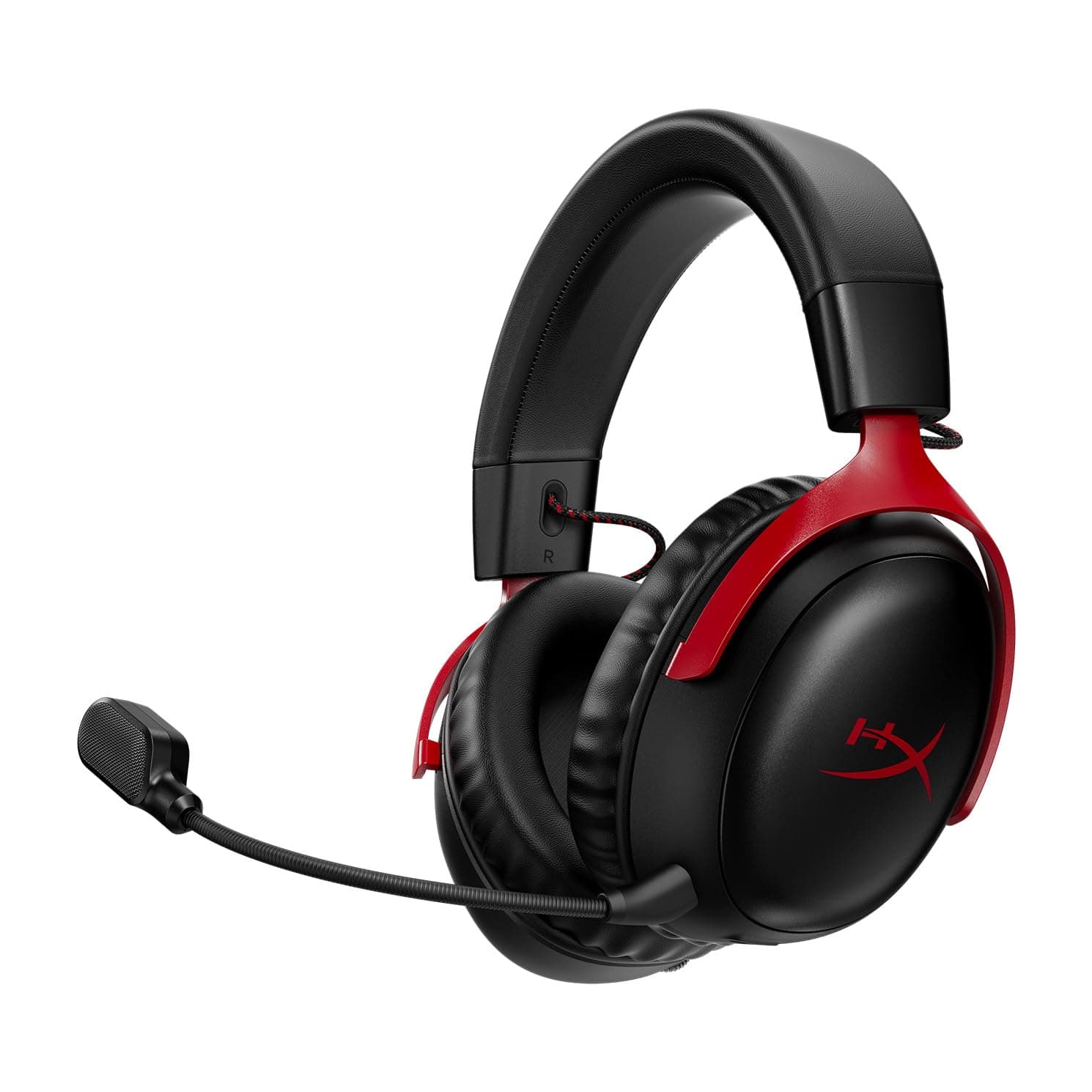 HyperX 77Z46AA Cloud III Wireless Gaming Headset, DTS Headphone with X Spatial Audio, 53 mm Drivers, Cloud II Comfort, Black-Red, PC, PS5, PS4, Xbox Series, Nintendo Switch, Mobile