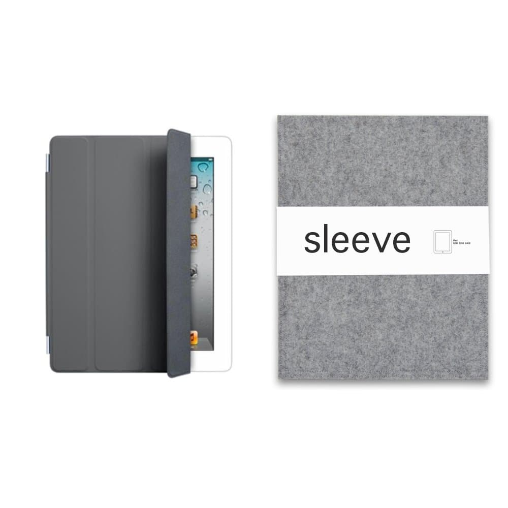 SLEEVE for iPad 2-4 (light grey with a fit for a Smart Cover)