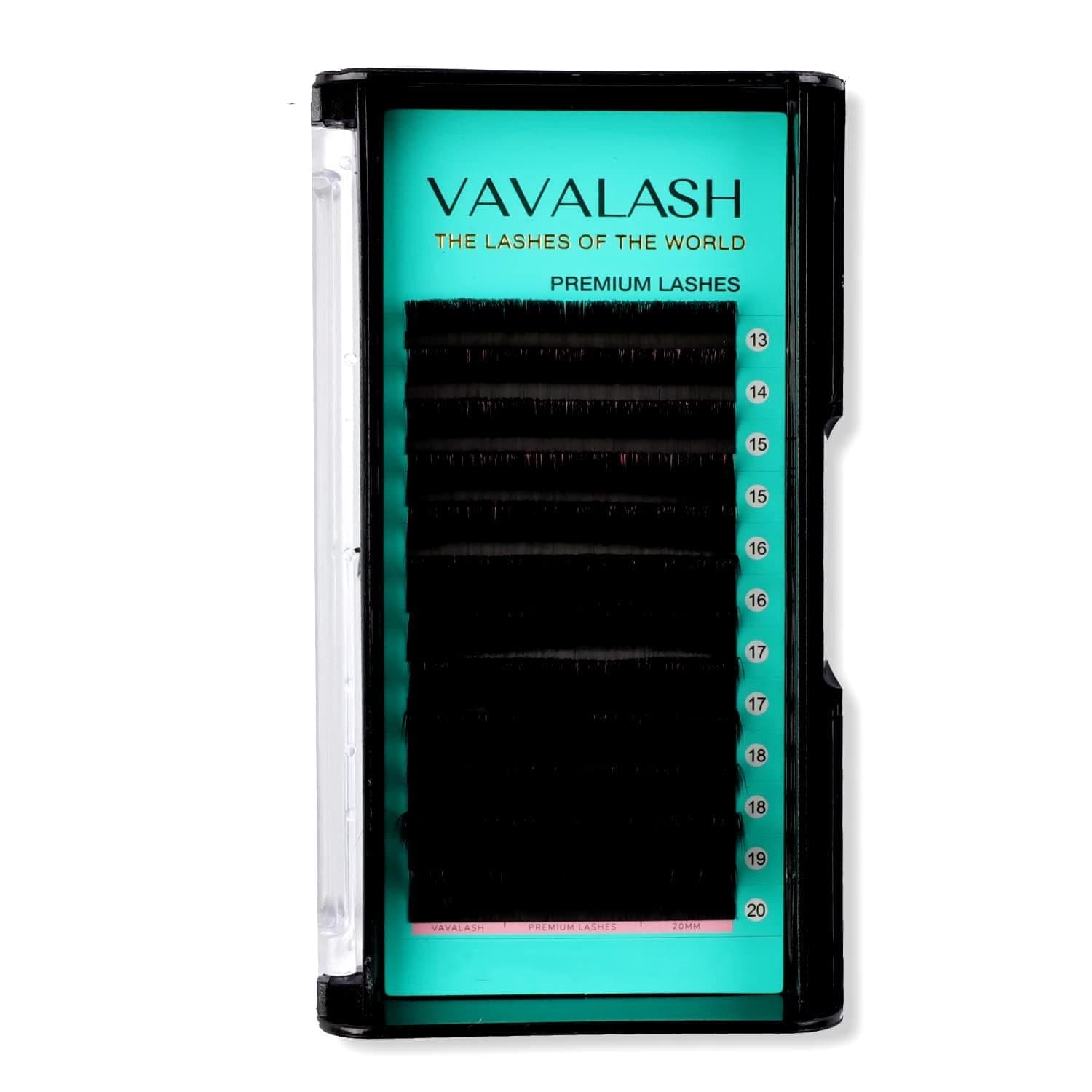 VAVALASH Eyelash Extensions 0.03 D Curl 13-20mm Lash Extensions Supplies Individual Lashes Premium Silk Volume & Classic Lash Soft Matte Dark Professional Eyelashes Extension (0.03-D-13-20 Mixed)