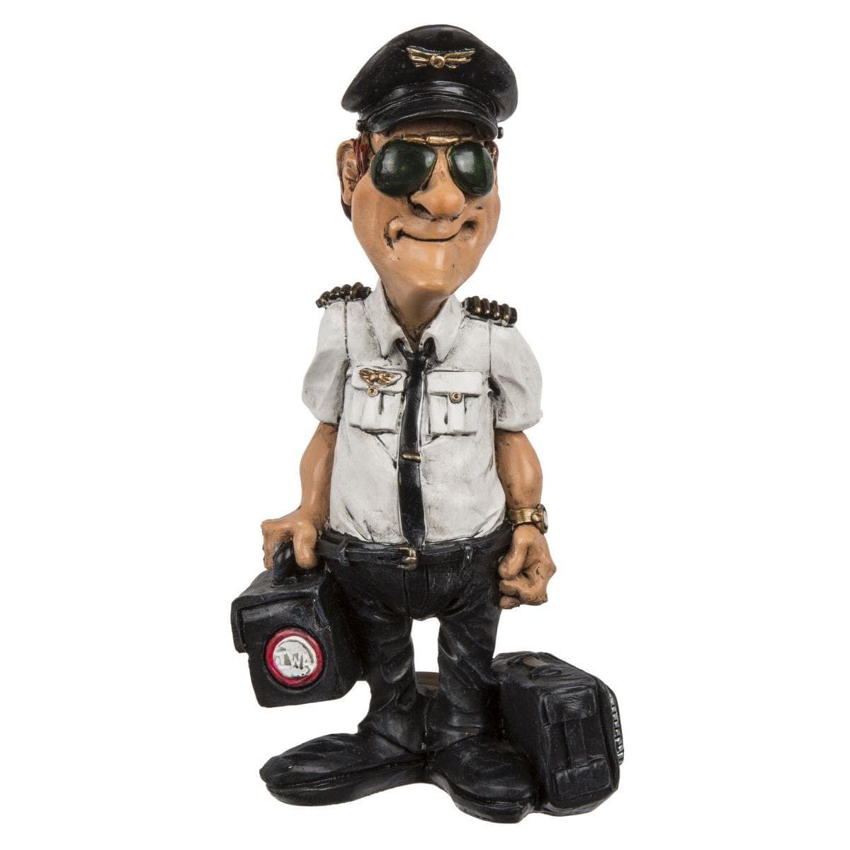 ootbPolyresin Figurine Pilot, Multi-Colour, 6 x 6 x 16 cm