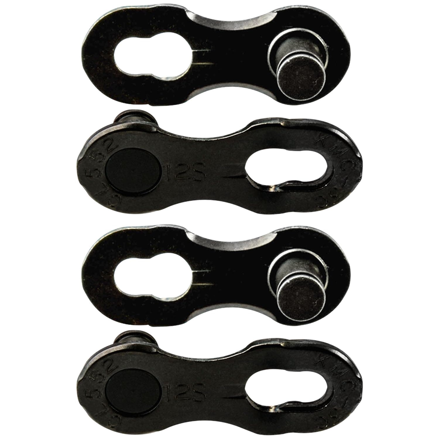 12NR 12 Speed Non Re-Useable MissingLink Chain Joining Links, Black (DLC), 2 Pairs