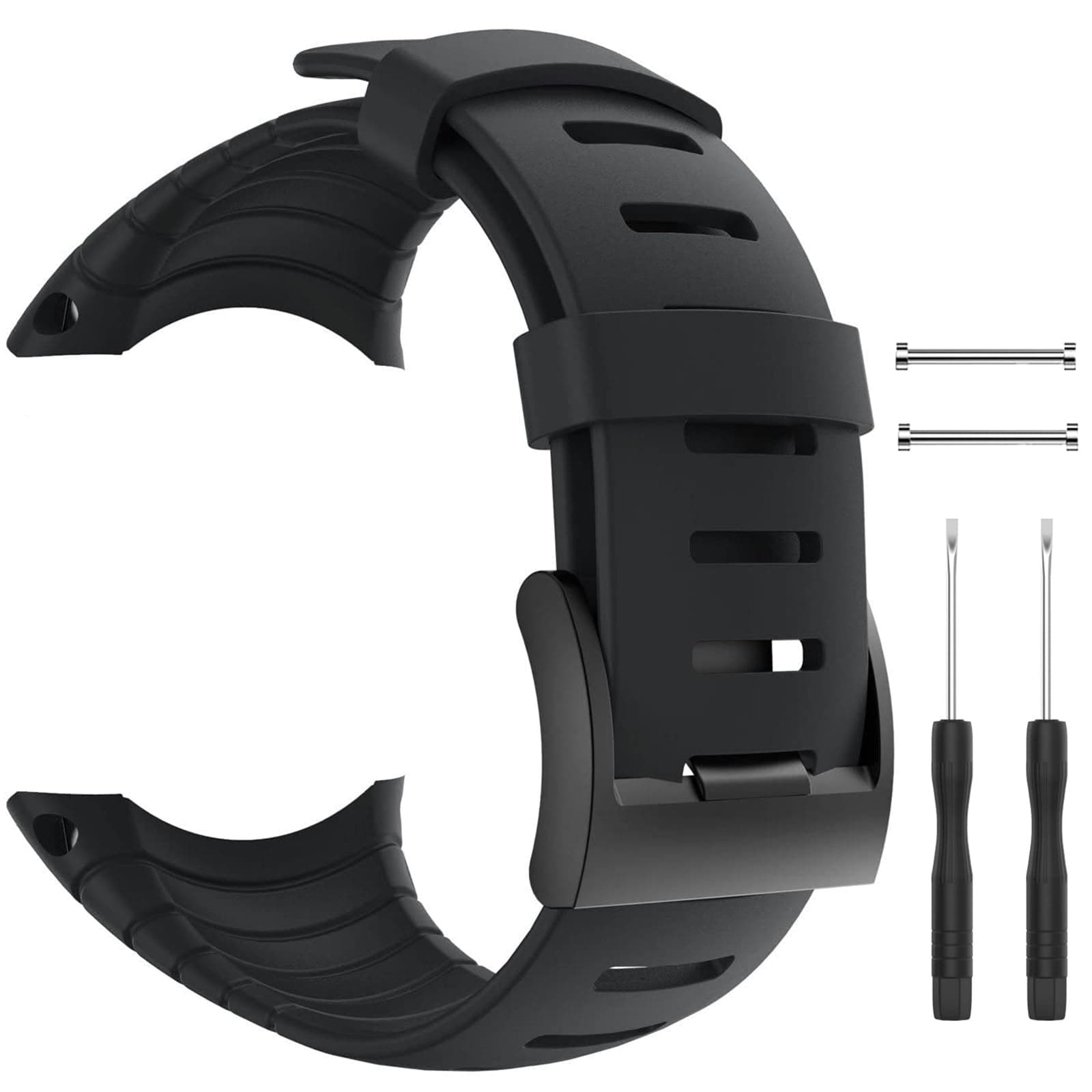 Suunto Core Strap, Rubber Replacement Watch Band for Suunto Core SS014993000.