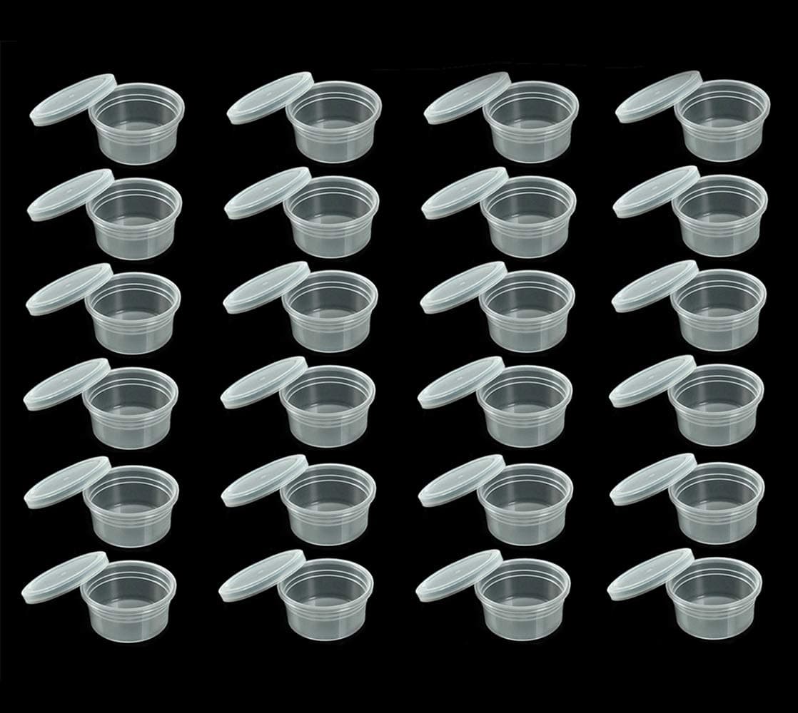 80 Pack 2 OZ Slime Storage Containers and Foam Ball Storage Containers With Lids For 20g Slime DIY Art Craft Making Homemade