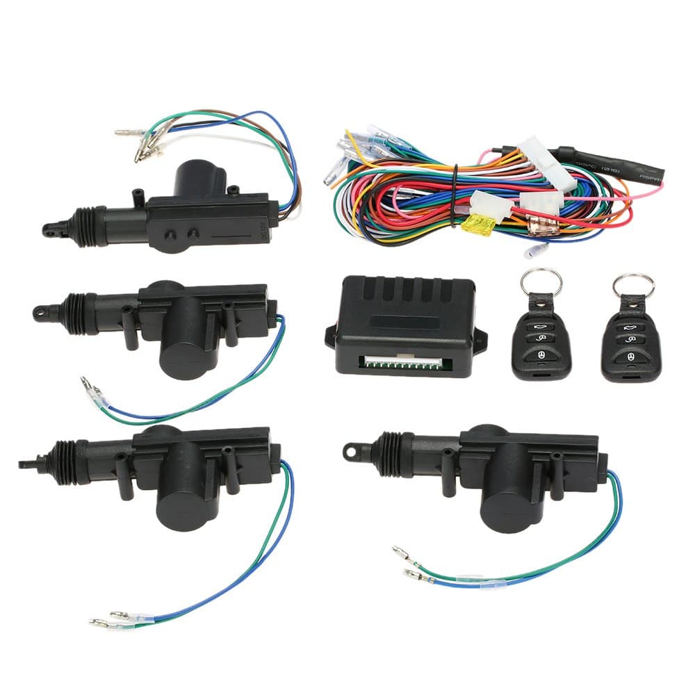 Universal Car Keyless Entry System Kit,4PCS 12V Car Door Lock Actuator with Remote,Central Locking System Car,Remote Central Door Locking System