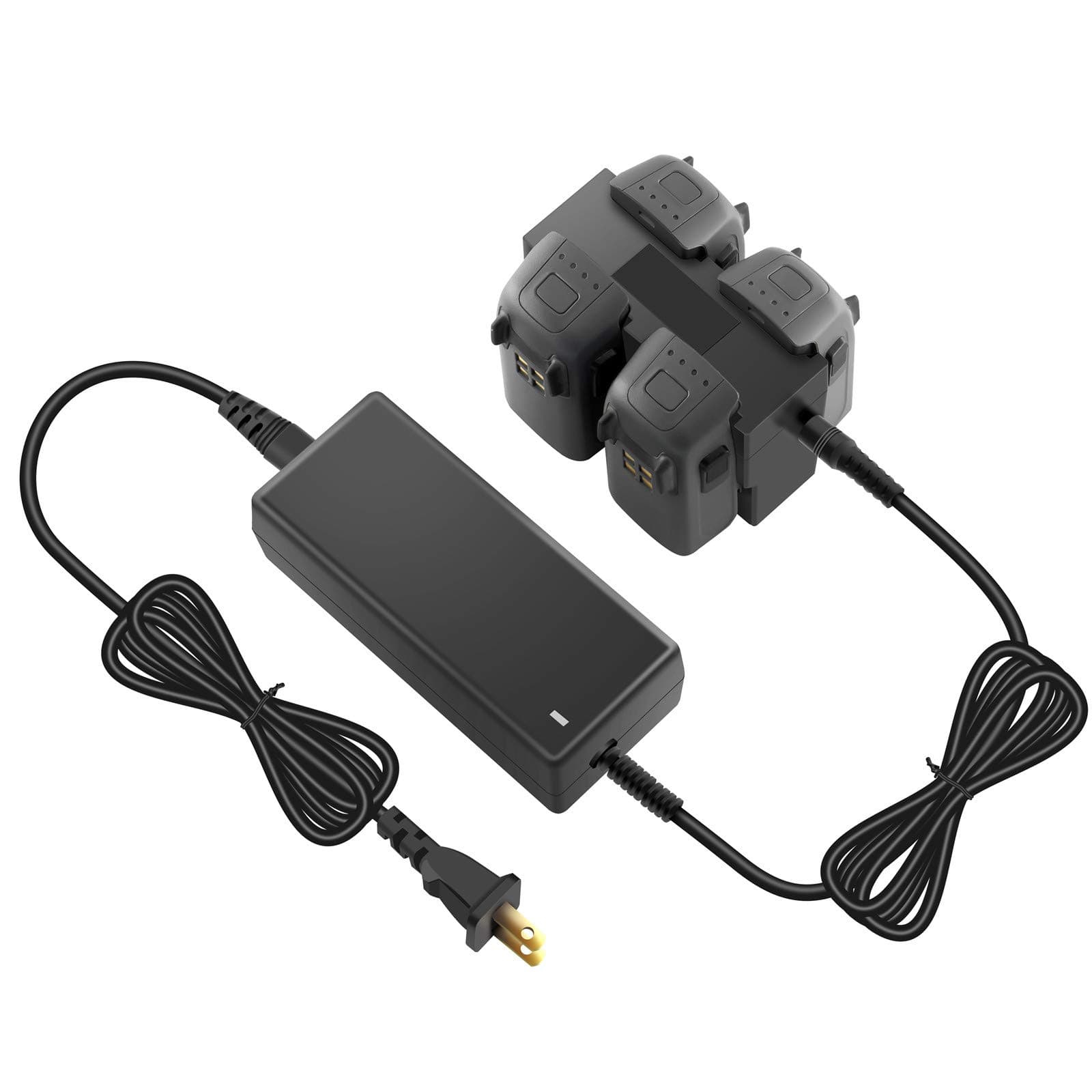 Battery Charger with LCD Display for DJI Spark Drone,4 in 1 Rapid Multi Parallel Charging Hub Accessories