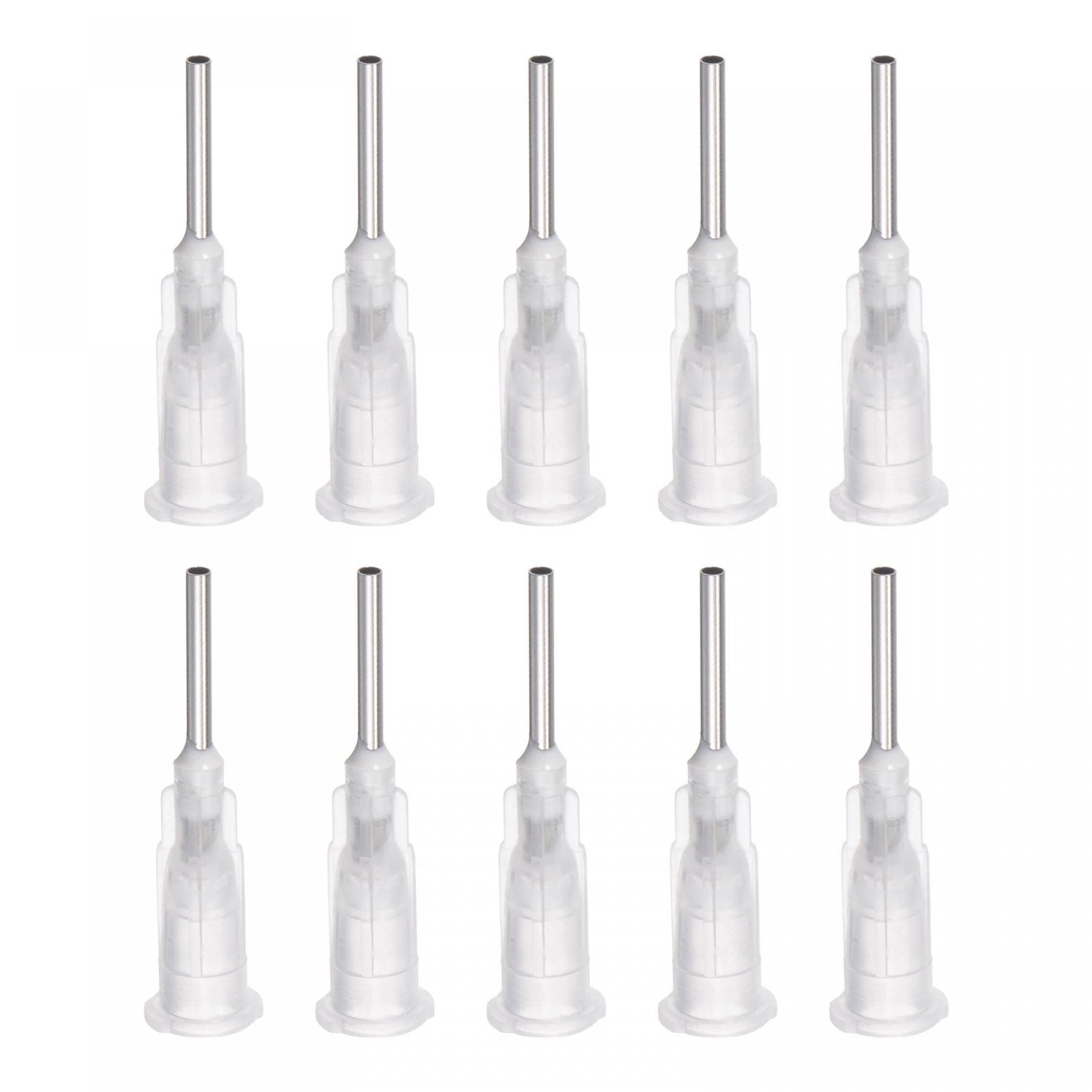 sourcing mapIndustrial Blunt Tip Dispensing Needle with Luer Lock for Liquid Glue Gun, 16G 1/2", 10 Pcs (Transparent)