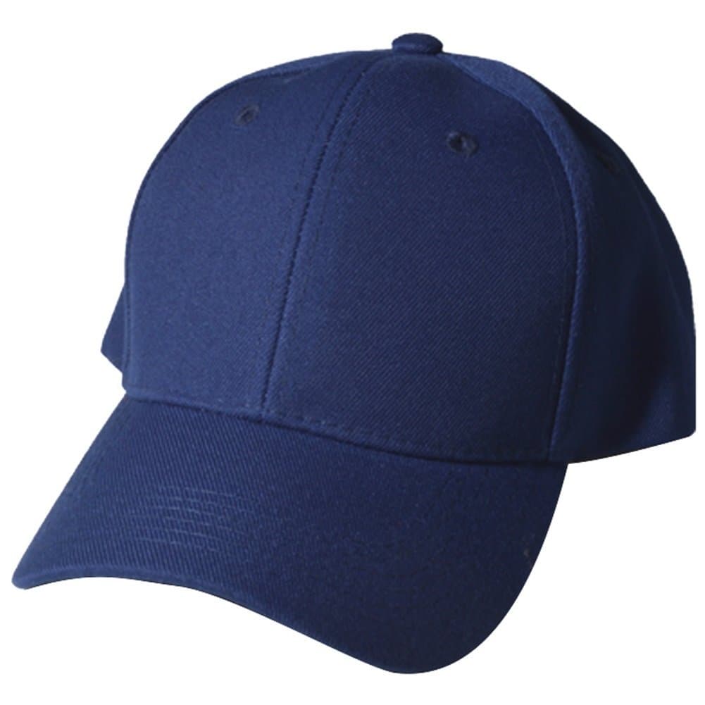 QML ( SPECIAL ) CLOSED CLOSURE Plain Baseball Hats ( 11 colors, 10 sizes ) ) (7 1/2, NAVY)