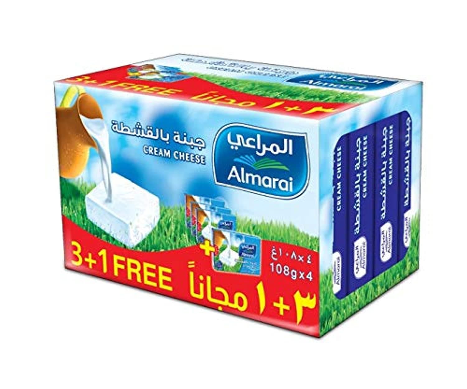 Almarai Cream Cheese Portion, 4 x 108G
