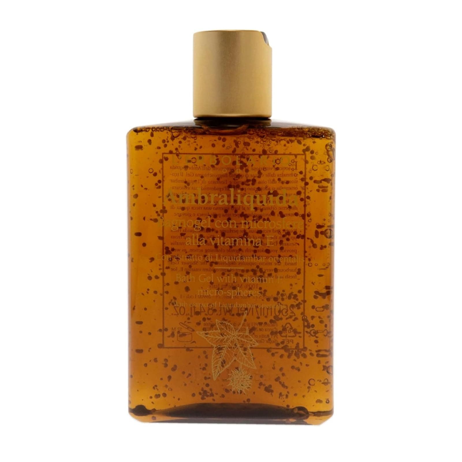 Shower Gel – Bath Gel with Vitamin E Micro-Spheres – Protecting and Toning Body Wash with Liquidambar Extract – Ambraliquida - 8.4 oz